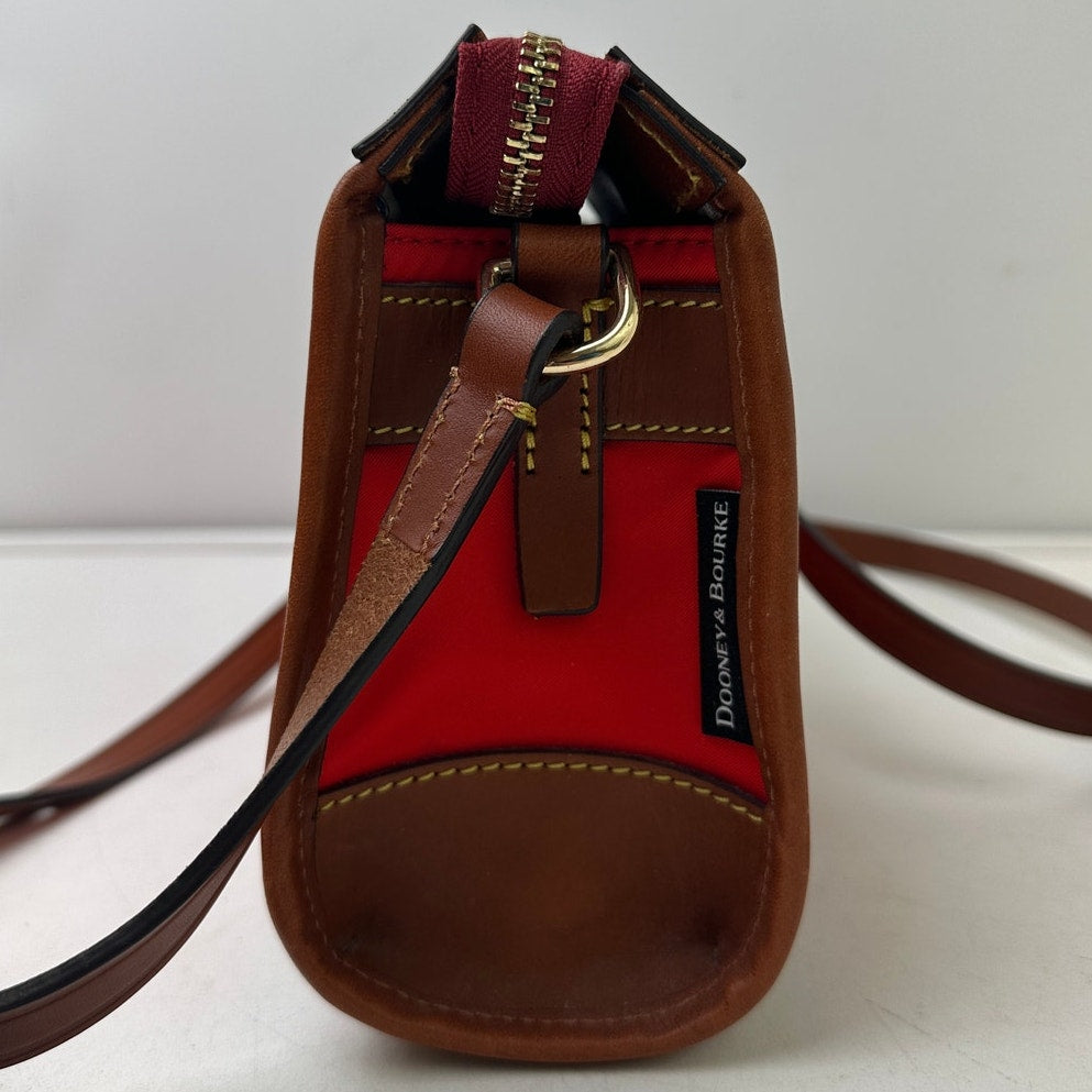 Dooney & Bourke Red Nylon Wayfarer Zip Crossbody Bag