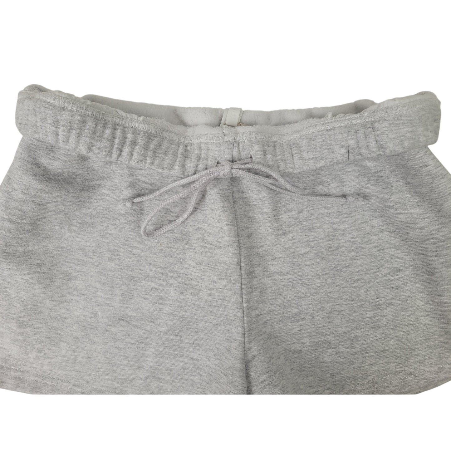 SKIMS Cotton Fleece Shorts Light Heather Grey Women's Sz M