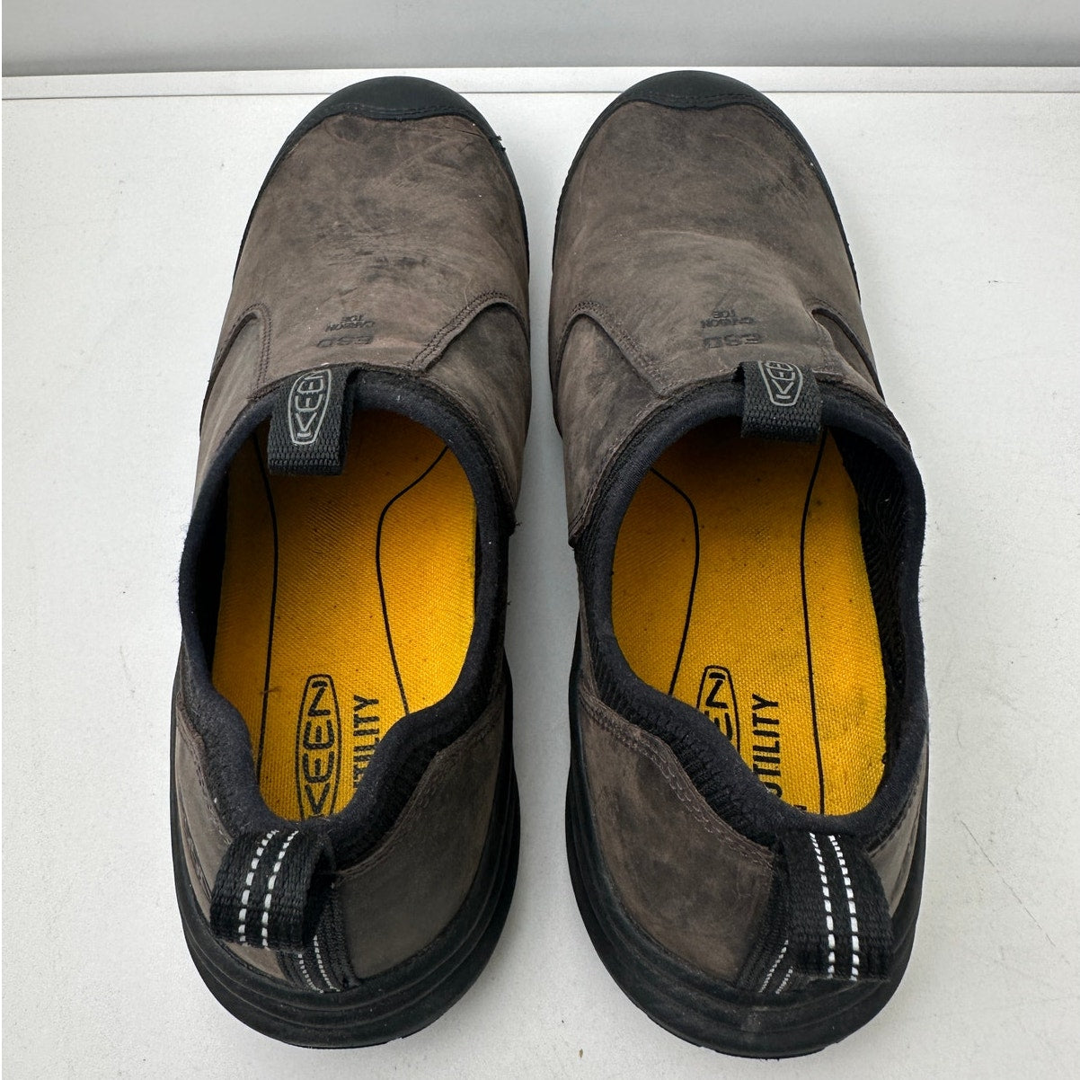 KEEN Utility Vista Energy+ Shift ESD Carbon Fiber Toe Slip-On Work Shoes Men's Sz 11.5