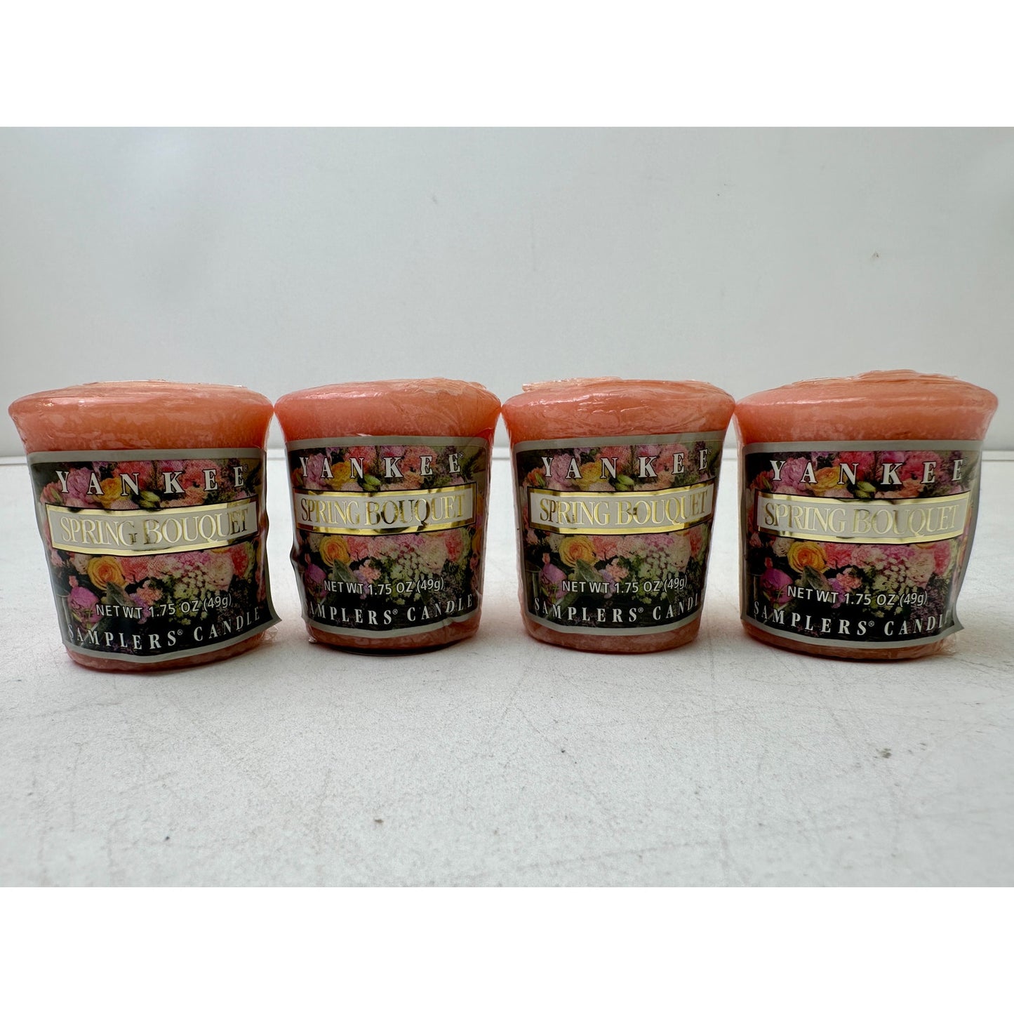 Vintage Retired Yankee Candle Spring Bouquet Bundle | 22oz Jar & 4 Samplers
