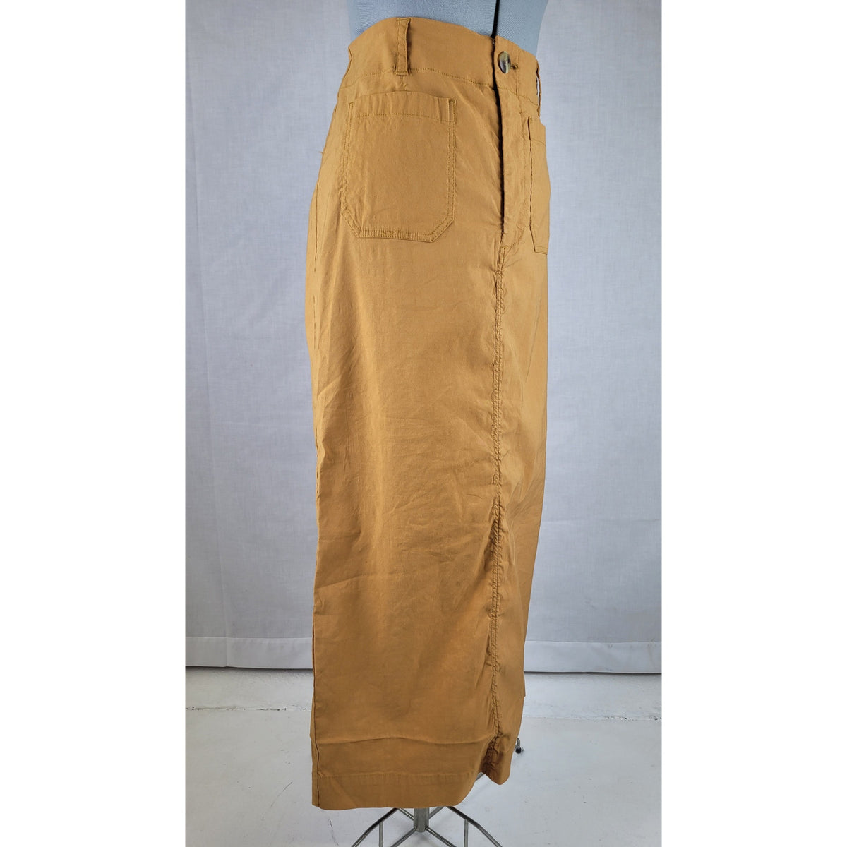 Anthropologie Maeve Colette Linen Stretch Maxi Skirt Sz M