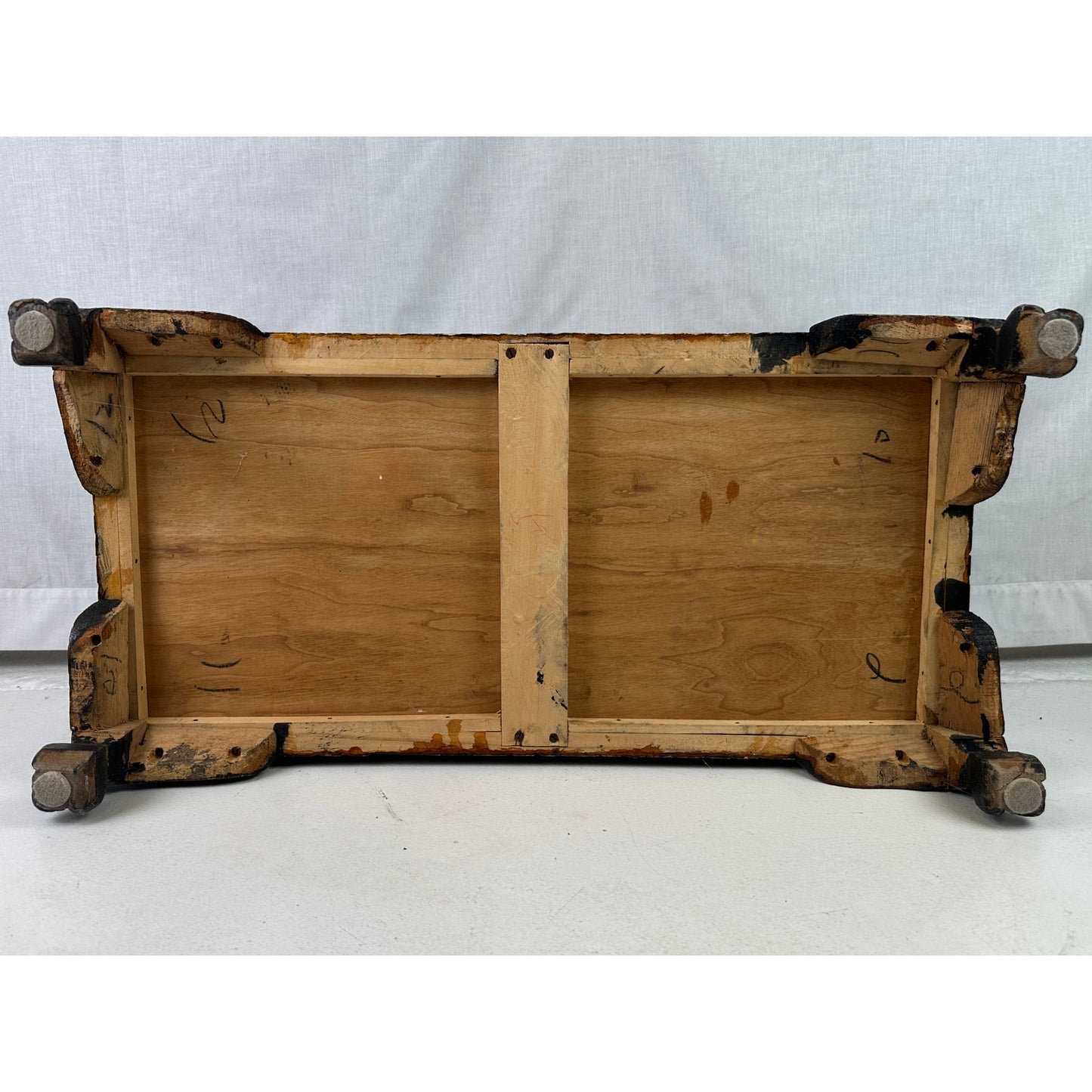 Vintage Hand-Carved Asian Wood Storage Chest