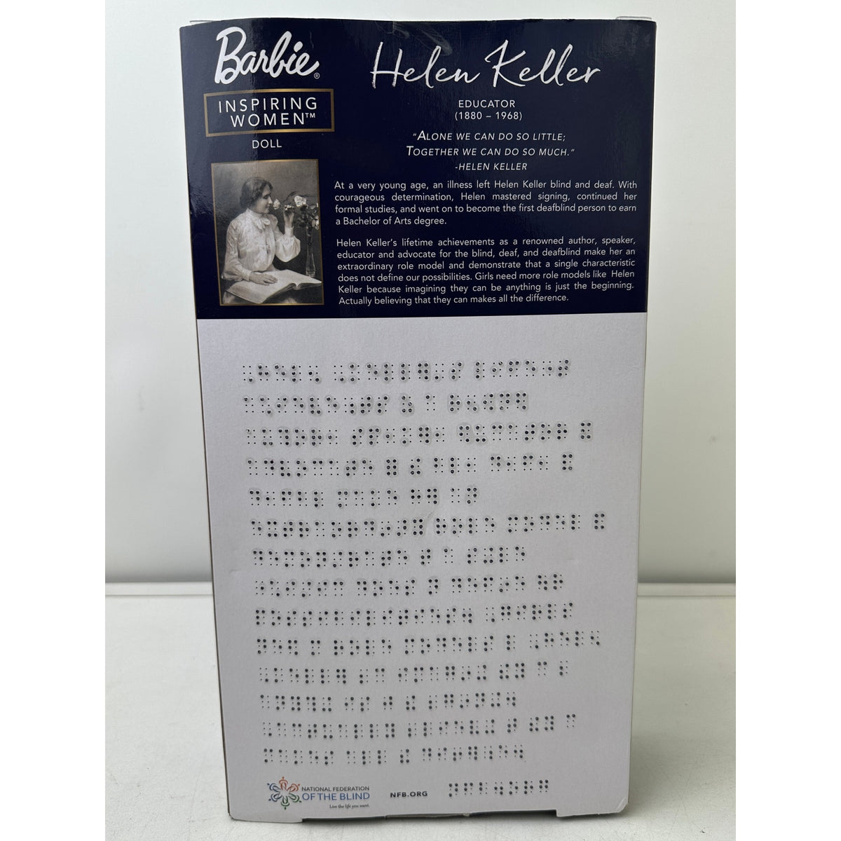 Mattel Barbie Signature Inspiring Women Helen Keller Doll | NIB