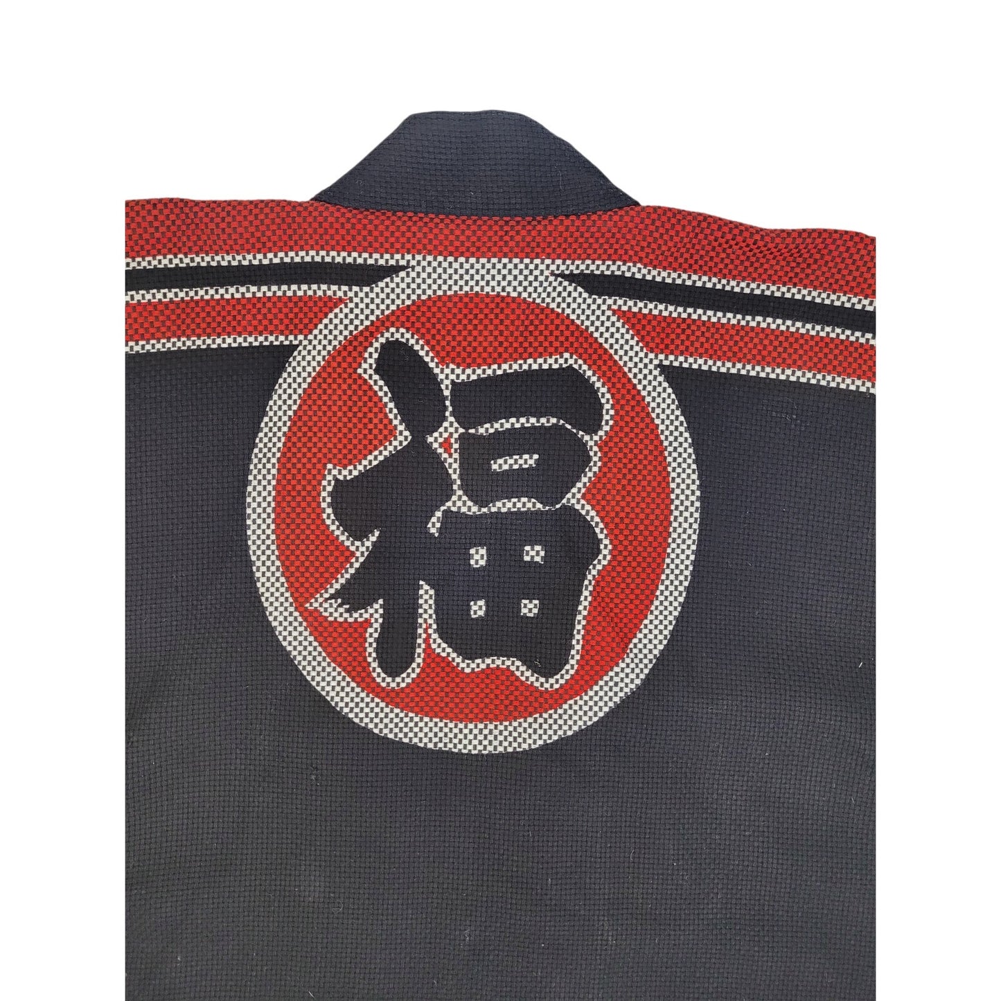 Happi Kimono Sashiko Fire Fighter Fireman Traditional Hanten Jacket Japanese XL