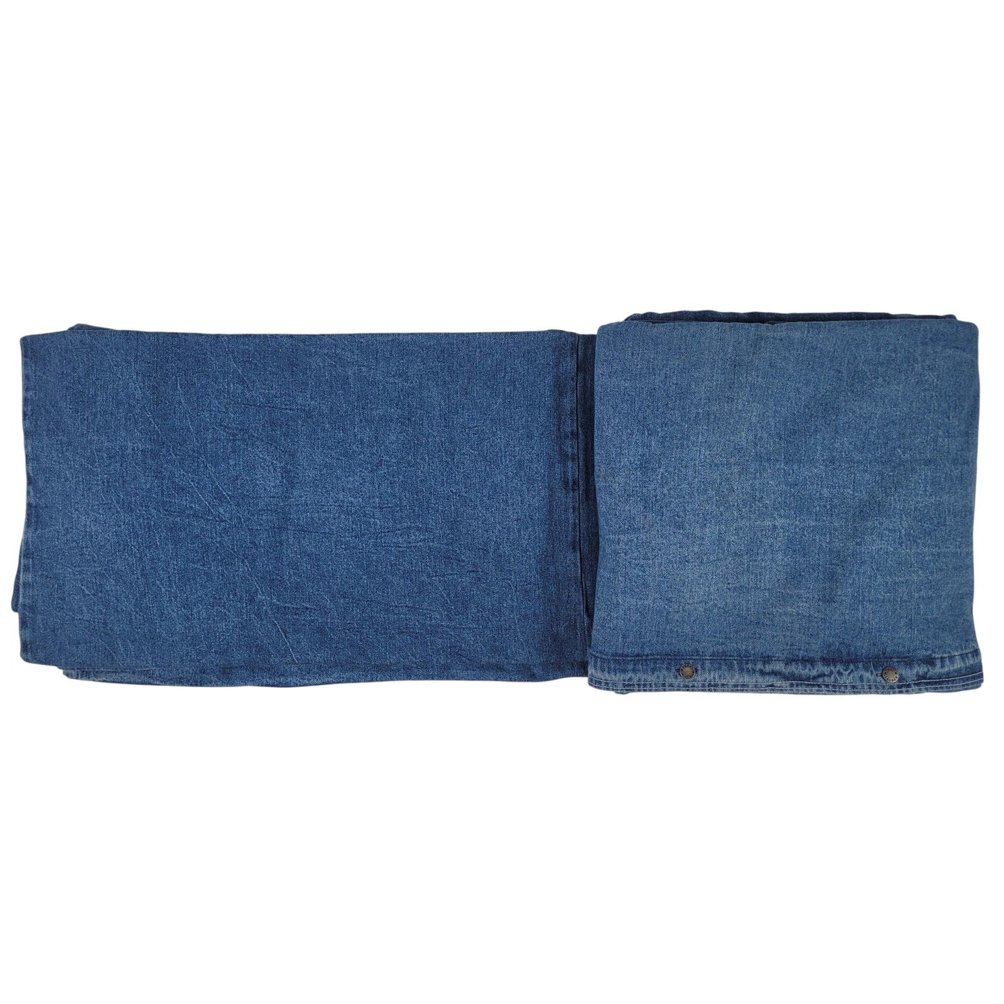 Ralph Lauren Queen Medium Wash Blue Cotton Denim Duvet Cover
