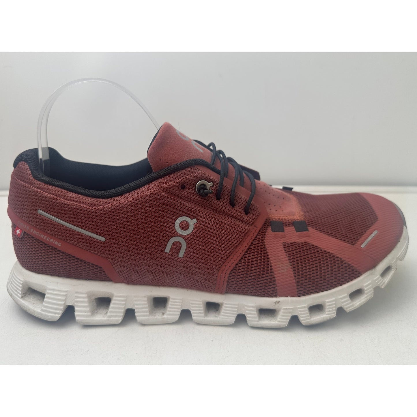Ruby Rust / Orange On Cloud 5 Running Shoes Men's Sz 10