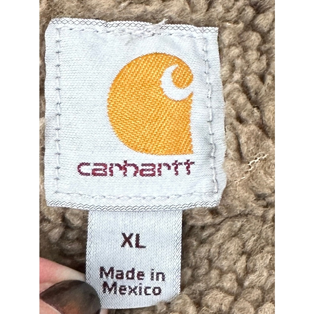 Vintage Carhartt V33 DKB Dark Brown Lined Sandstone Duck Vest XL Pace Int