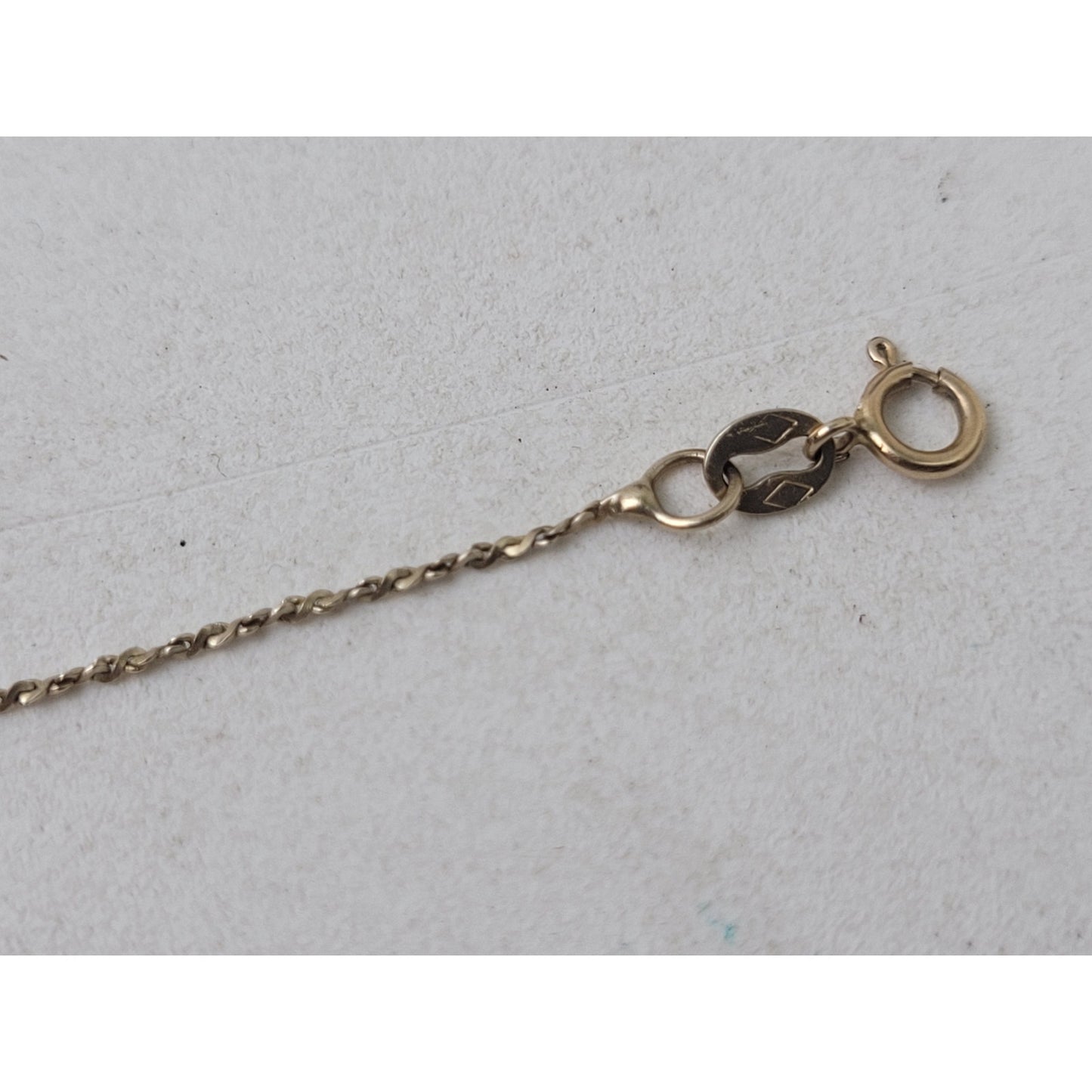 14K Yellow Gold Crinkle-Link Rope Chain Bracelet | 1mm Thick | 7.25" | .58 Grams