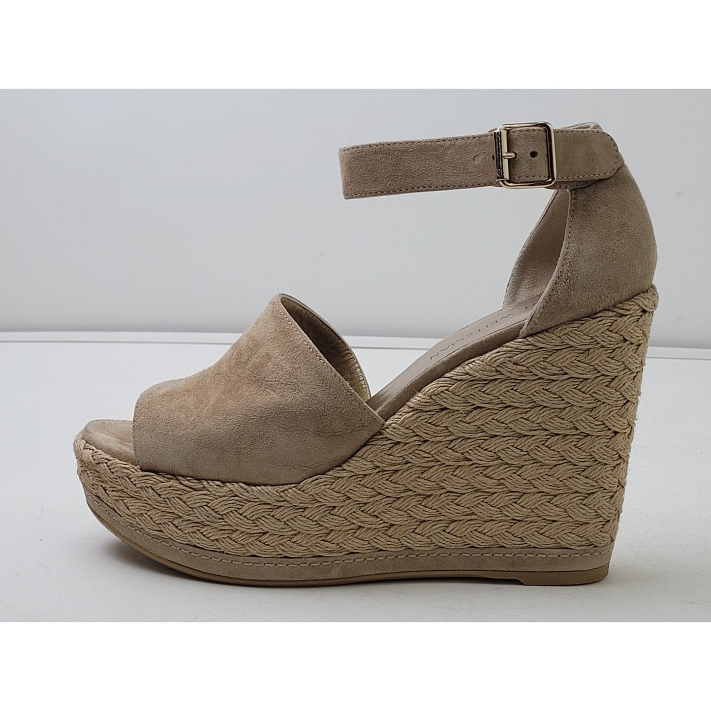 Stuart Weitzman Sohojute Woven Wedge Espadrille Sandals Women's Sz 40.5 (9.5)