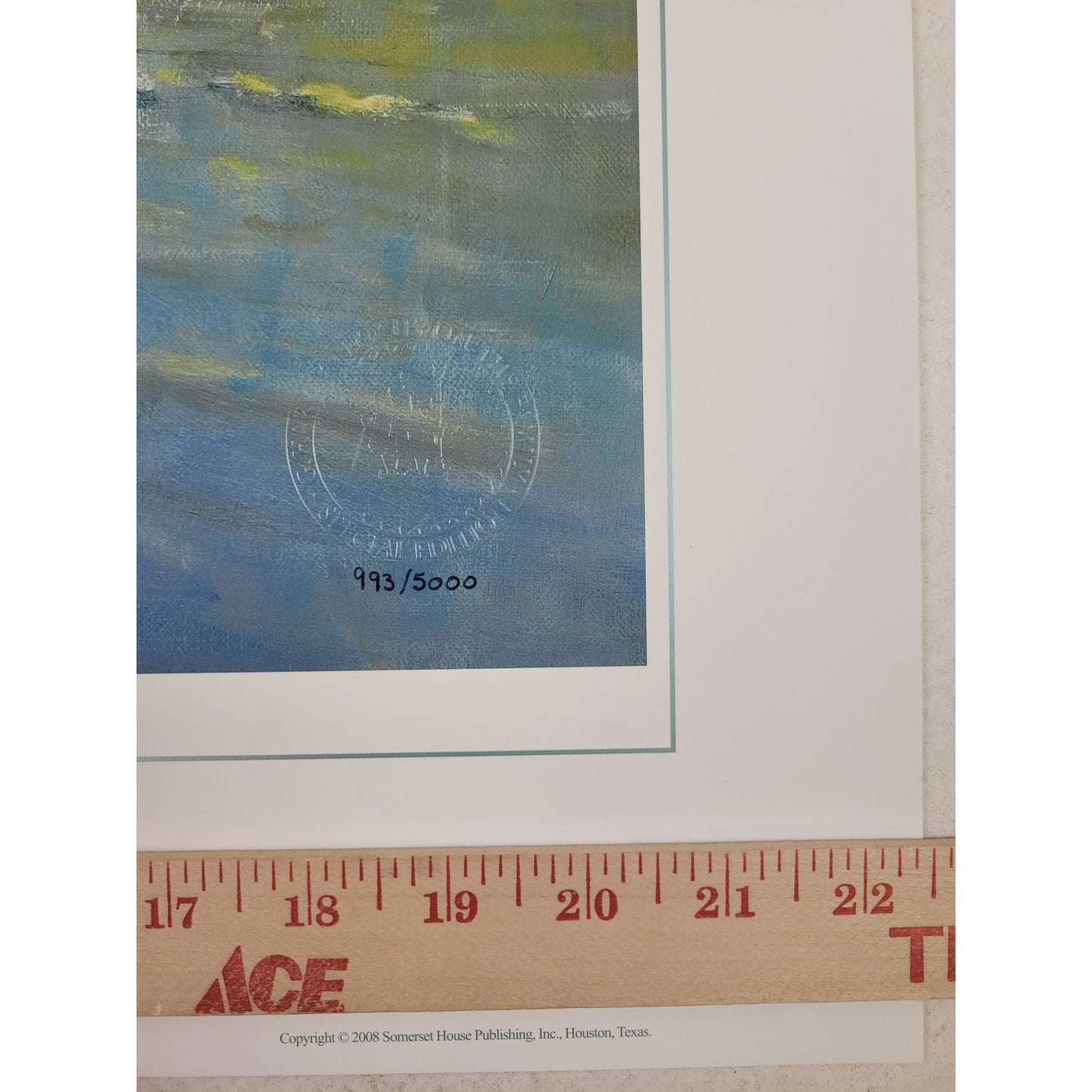 G. Harvey "Early Spring Crossing" Limited Edition Print #993/5000 w COA & Sleeve