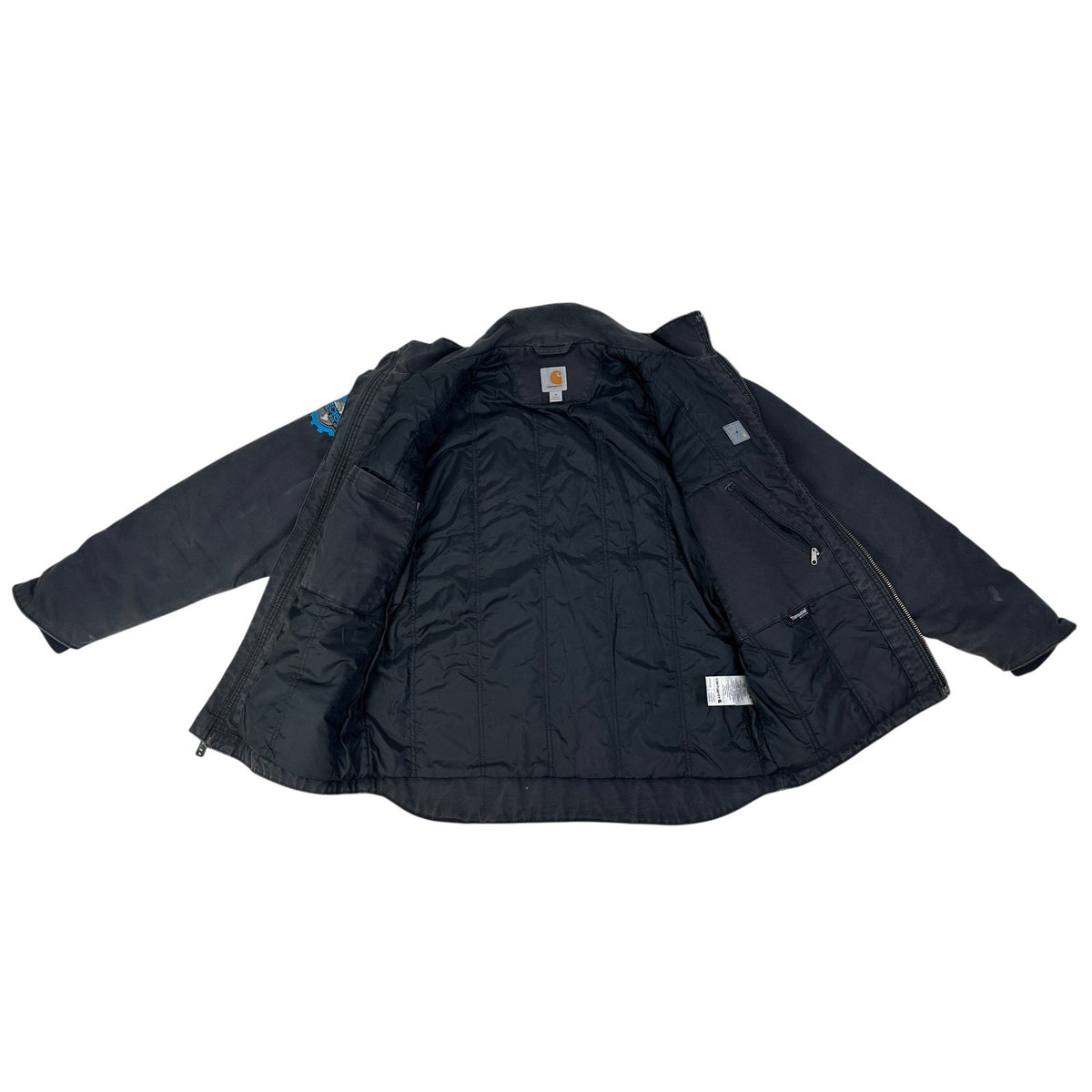 Carhartt Black Quick Duck Jefferson Traditional Jacket 101492 Men's Sz M