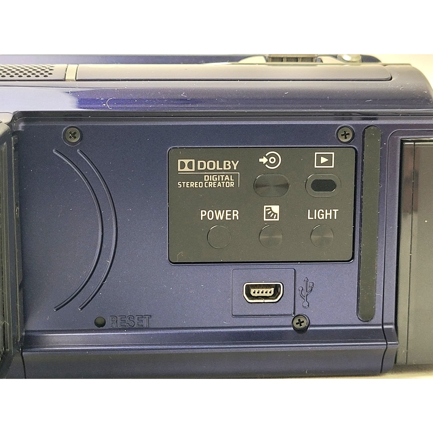 2010 Sony Handycam DCR-SR68 Digial Camcorder & Case | 60X Zoom | 80GB | Blue