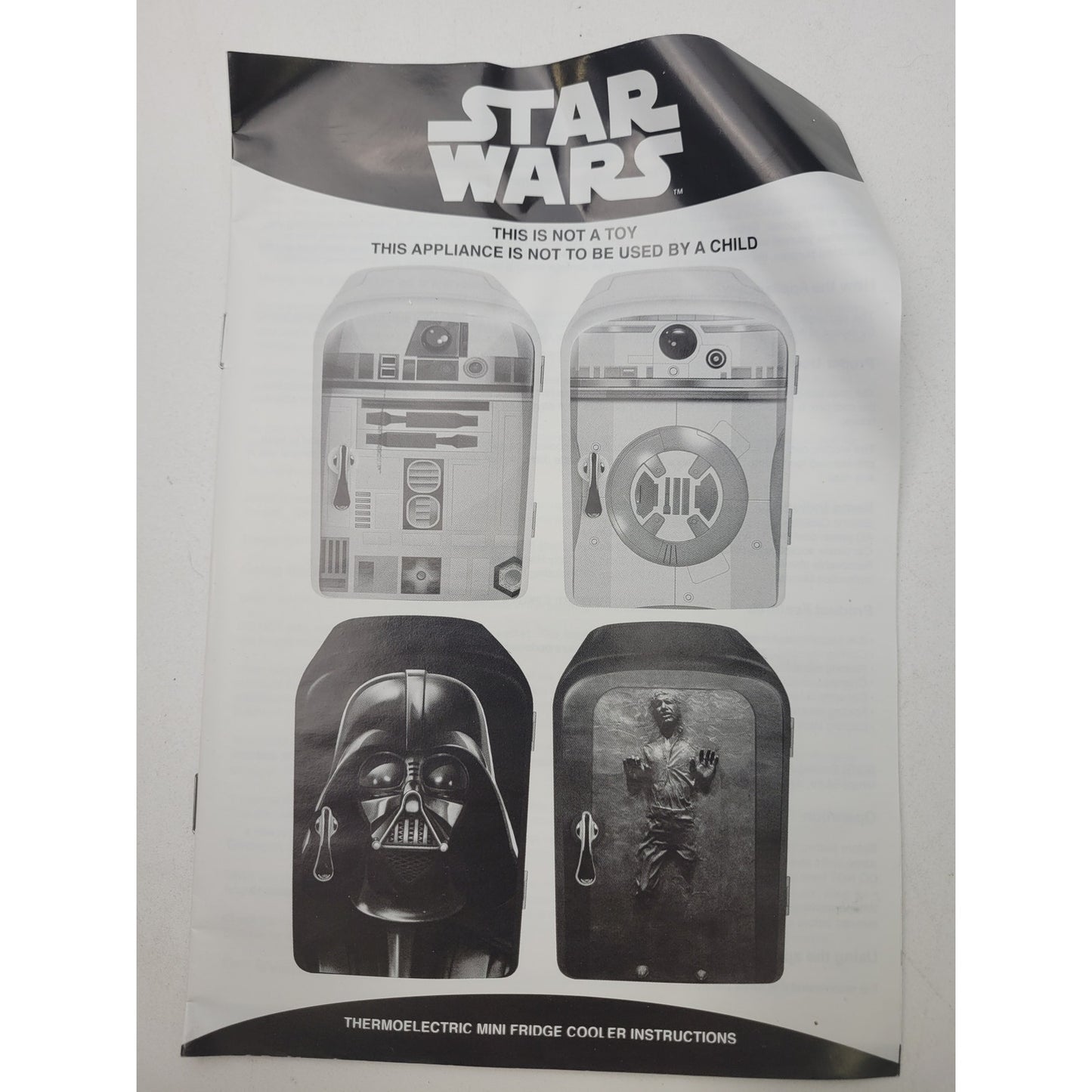 Disney Star Wars Hans Solo 4-Liter Thermoelectric Mini Fridge Open Box