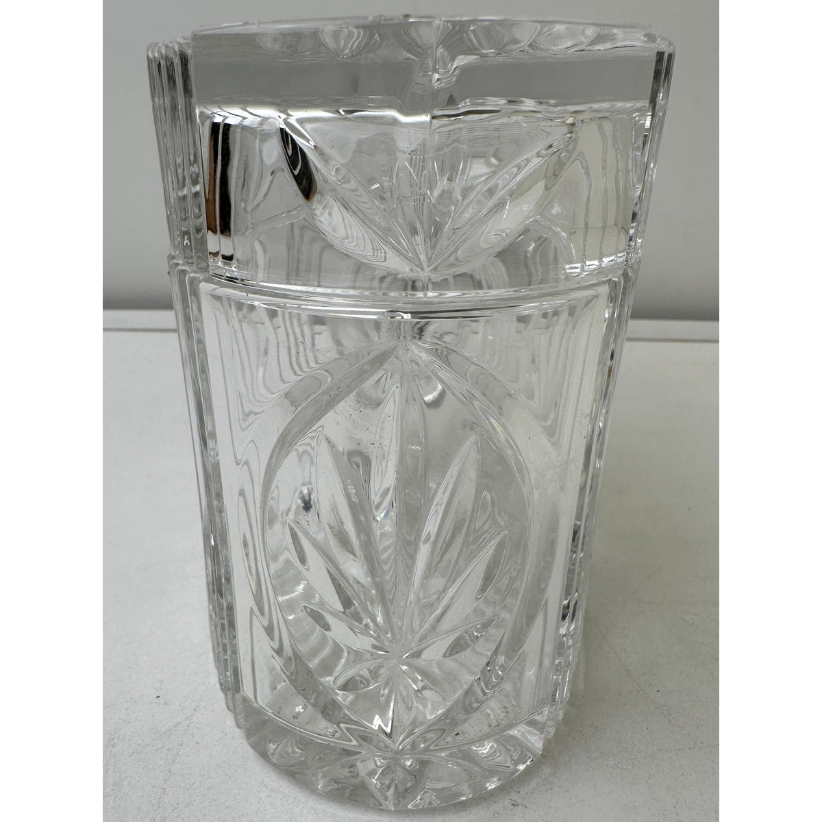 Vintage Waterford Crystal Overture Oval Vanity Jar