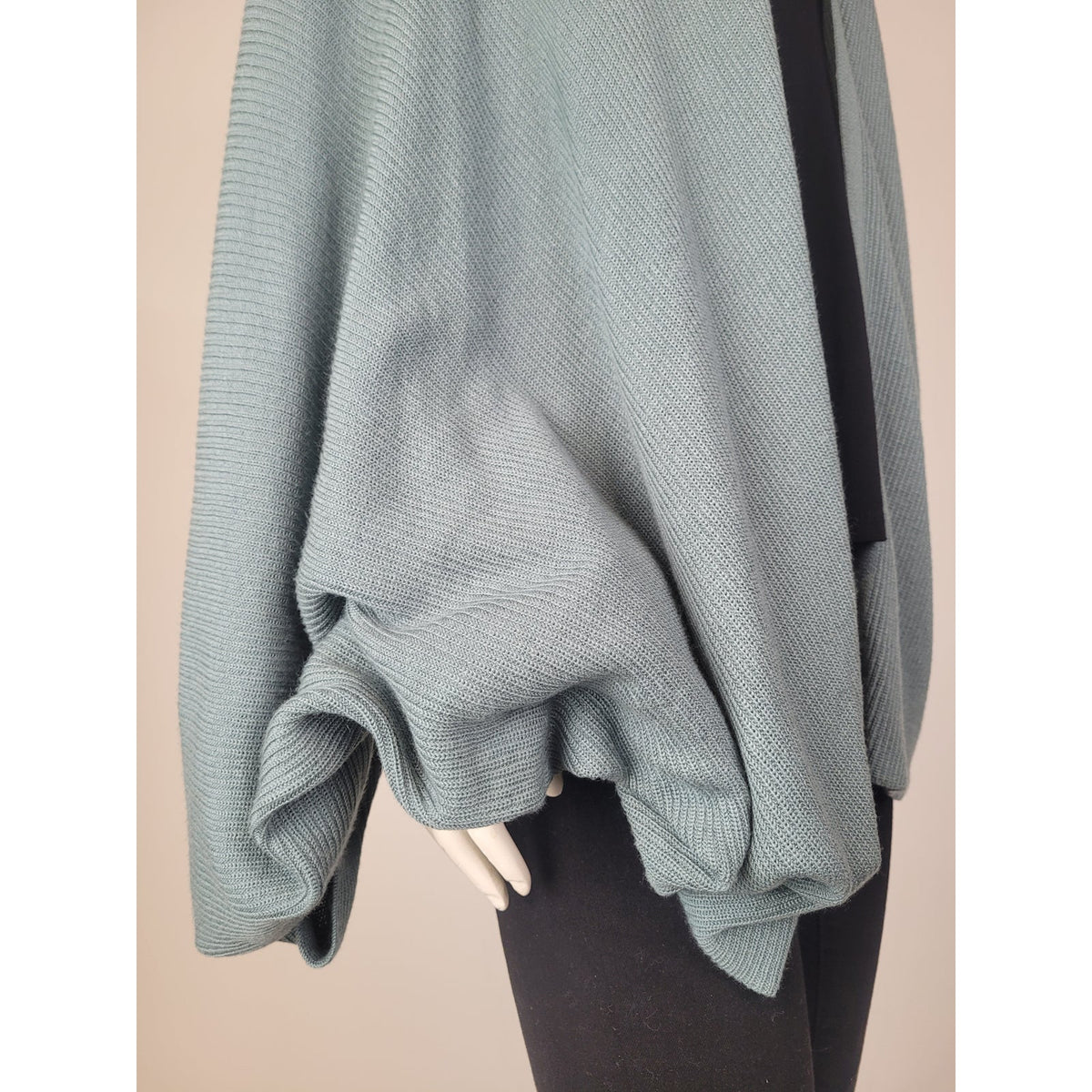 Lululemon Athletica Teal Cashlu Knit Textured Wrap Cardigan Women's Sz XL/XXL