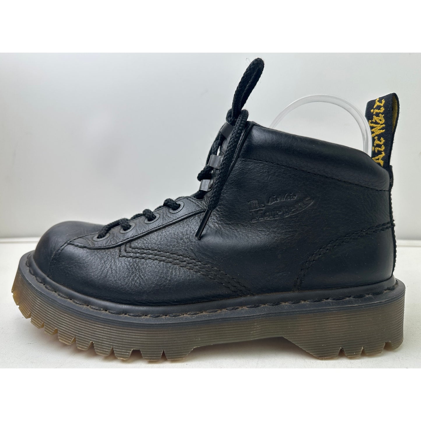 Vintage Dr. Martens Black Leather Chunky Monkey Boots (Women's 9/Men's 8) 41 EUC