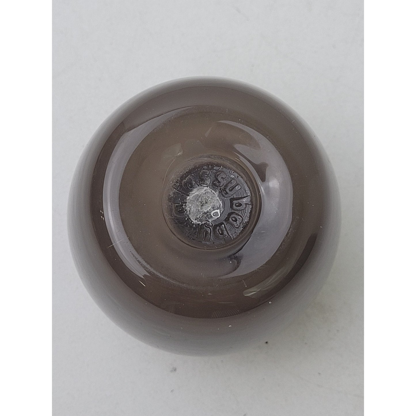 glassybaby Stormy Grey with a Hint of Mocha Handblown Glass Votive Holder