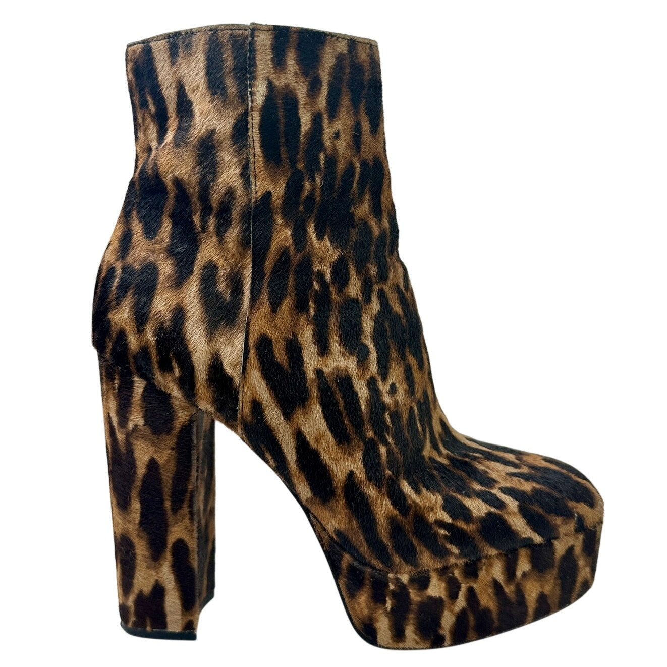 Vince Camuto Leslie Leopard Print Platform Ankle Boots Women's Sz 9.5