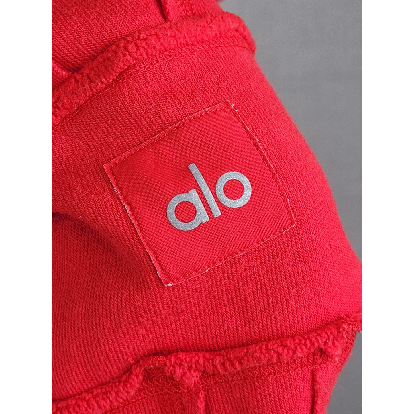 Alo Yoga Red Dimension Hoodie Sweatshirt Athleisure Women's Sz M