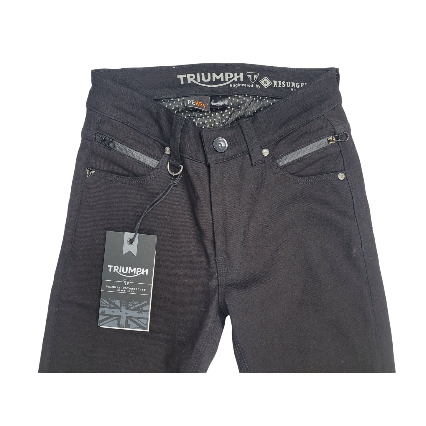 Triumph Ladies Skinny Riding Jean MDJS17120 | Black | Sz 28