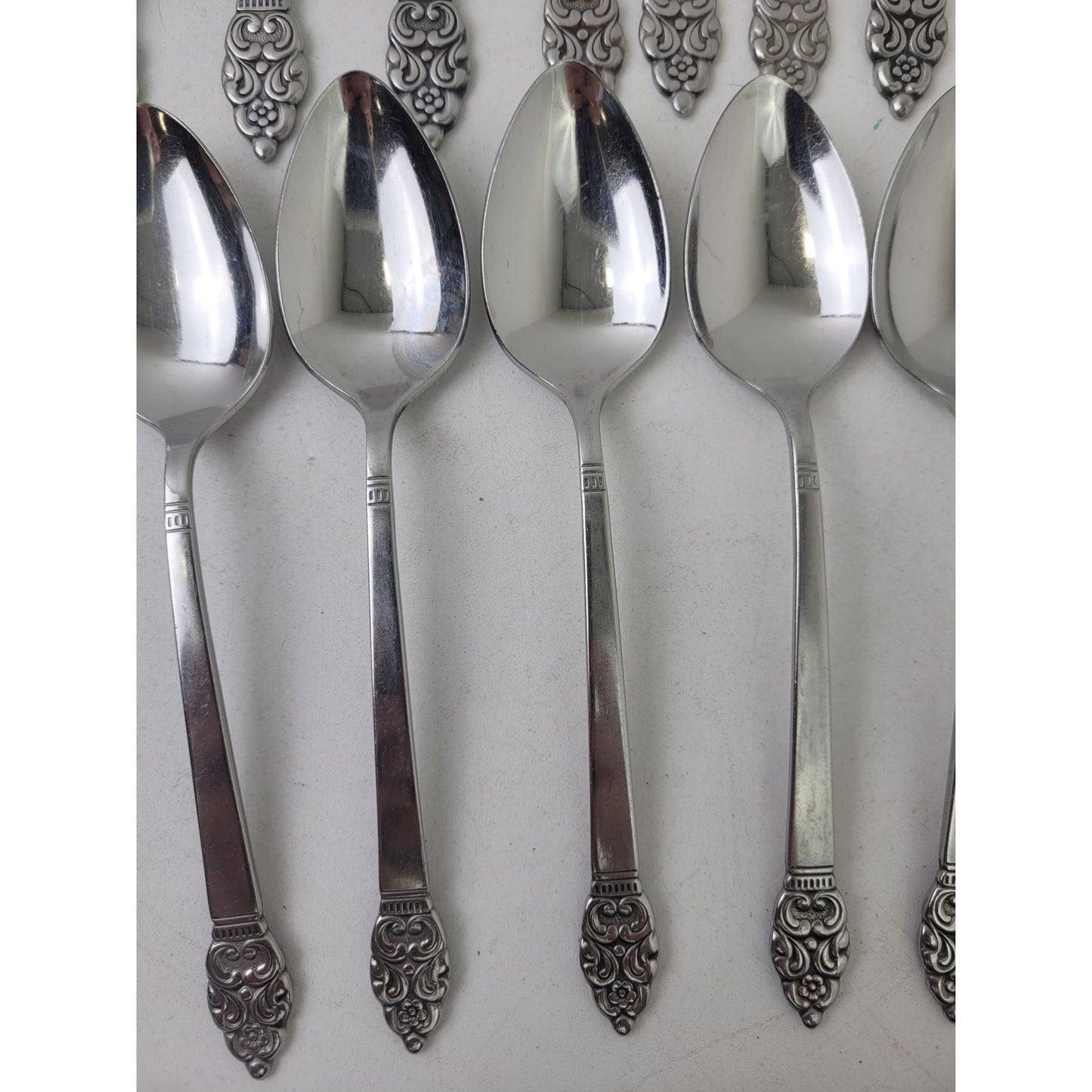 Vintage Oneida Community Stainless Nordic Crown Flatwear Set of 76