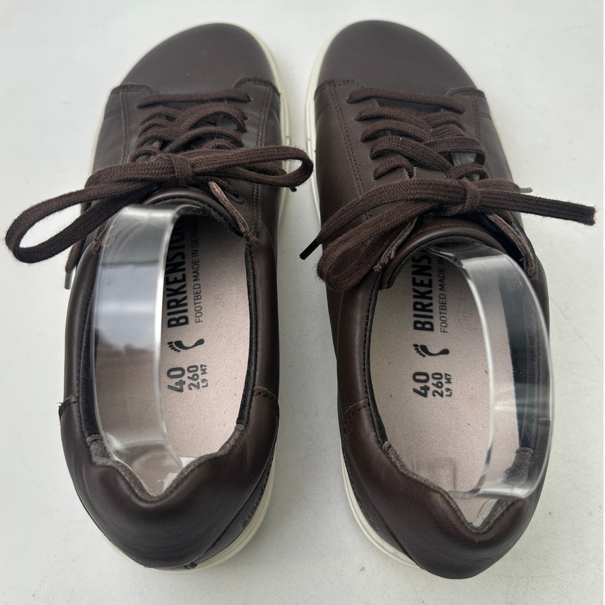 Birkenstock Bend Low Roast Brown Smooth Leather Sneakers Women's Sz 9