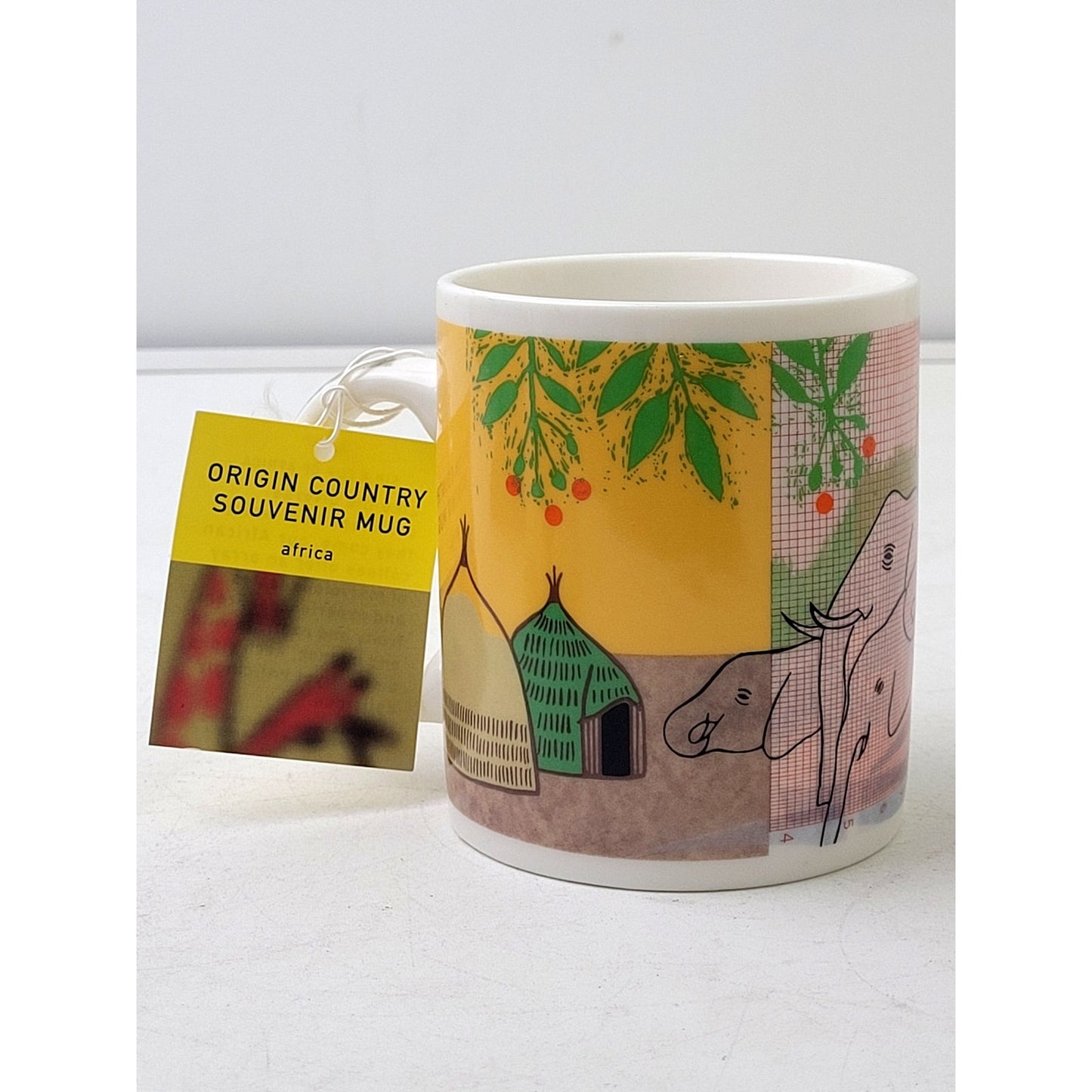 Vintage Starbucks Coffee 2001 Africa Mug Origin Country Souvenir 14 fl oz