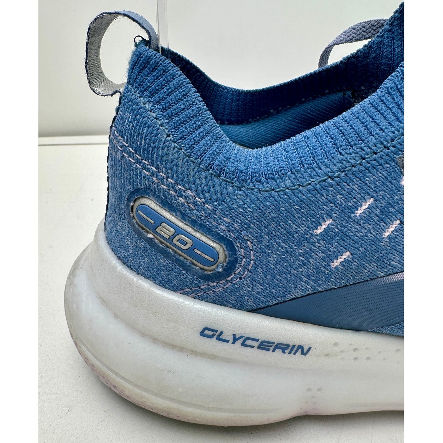 Brooks Glycerine StealthFit 20 Blue/Pastel Lilac Sneakers Women's Sz 7.5