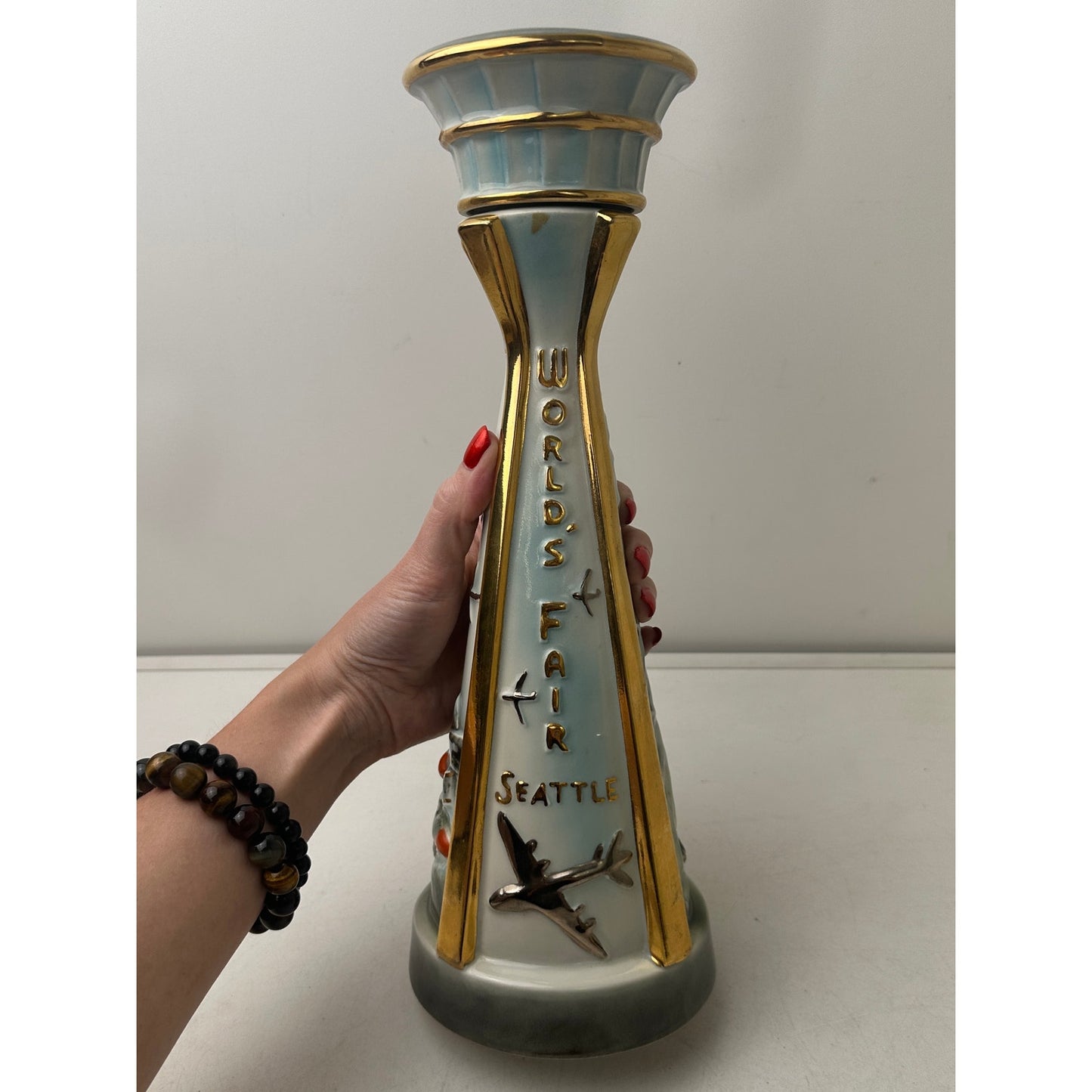 1962 Jim Beam Century 21 Seattle World's Fair Space Needle Decanter
