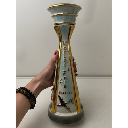 1962 Jim Beam Century 21 Seattle World's Fair Space Needle Decanter