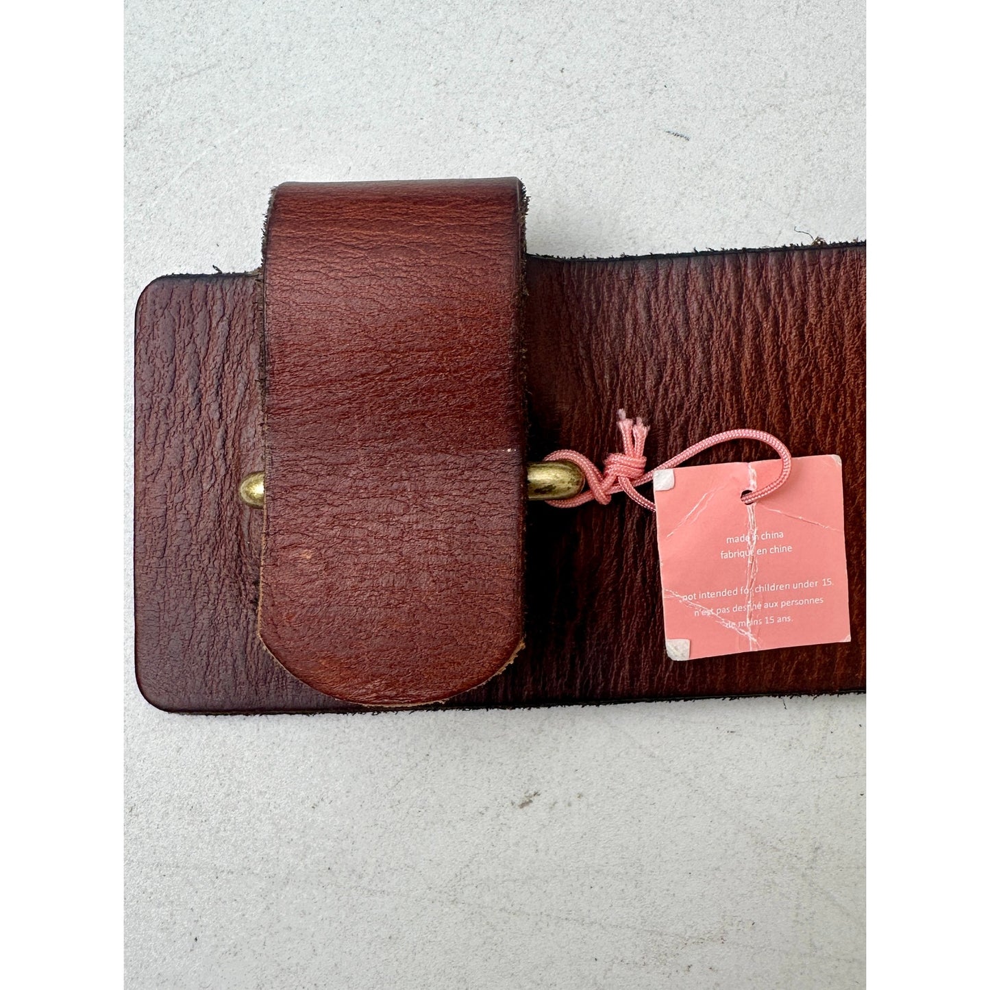 Cabi Here or There Wide Slotted Brown Leather Belt