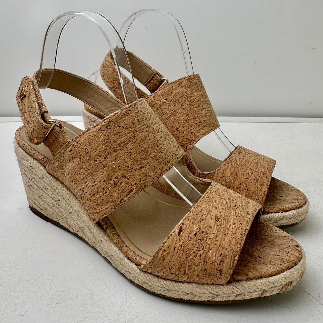 Vionic Brooke Cork Wedge Sandal Women's Sz 9
