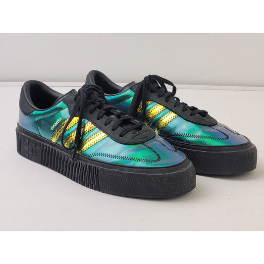 Adidas Sambarose Platform Sneakers in Black Energy Ink Women's Sz 11