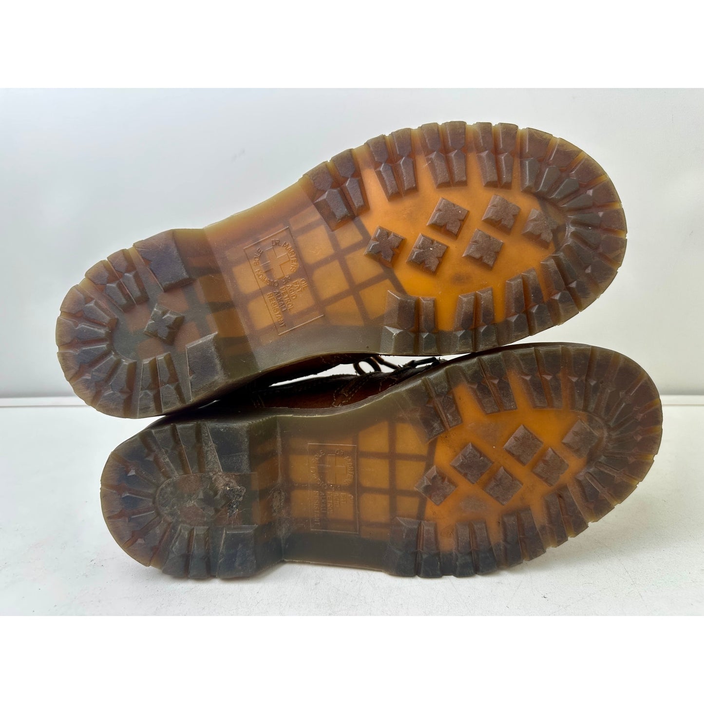 Vintage Dr. Martens Keith Brown Leather Chunky Oxford Shoes Women's Sz 7