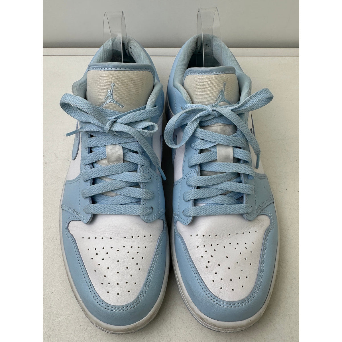 Nike Air Jordan 1 Low Ice Blue / Aluminum Sneakers Women's Sz 10