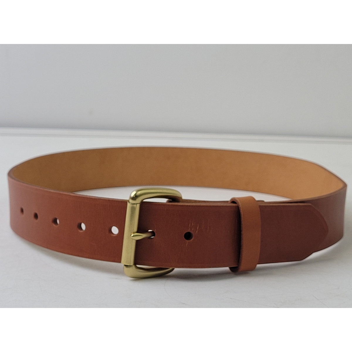 CC Filson Genuine Bridle Leather Belt w Brass Buckle Men's Sz 32 Made ...