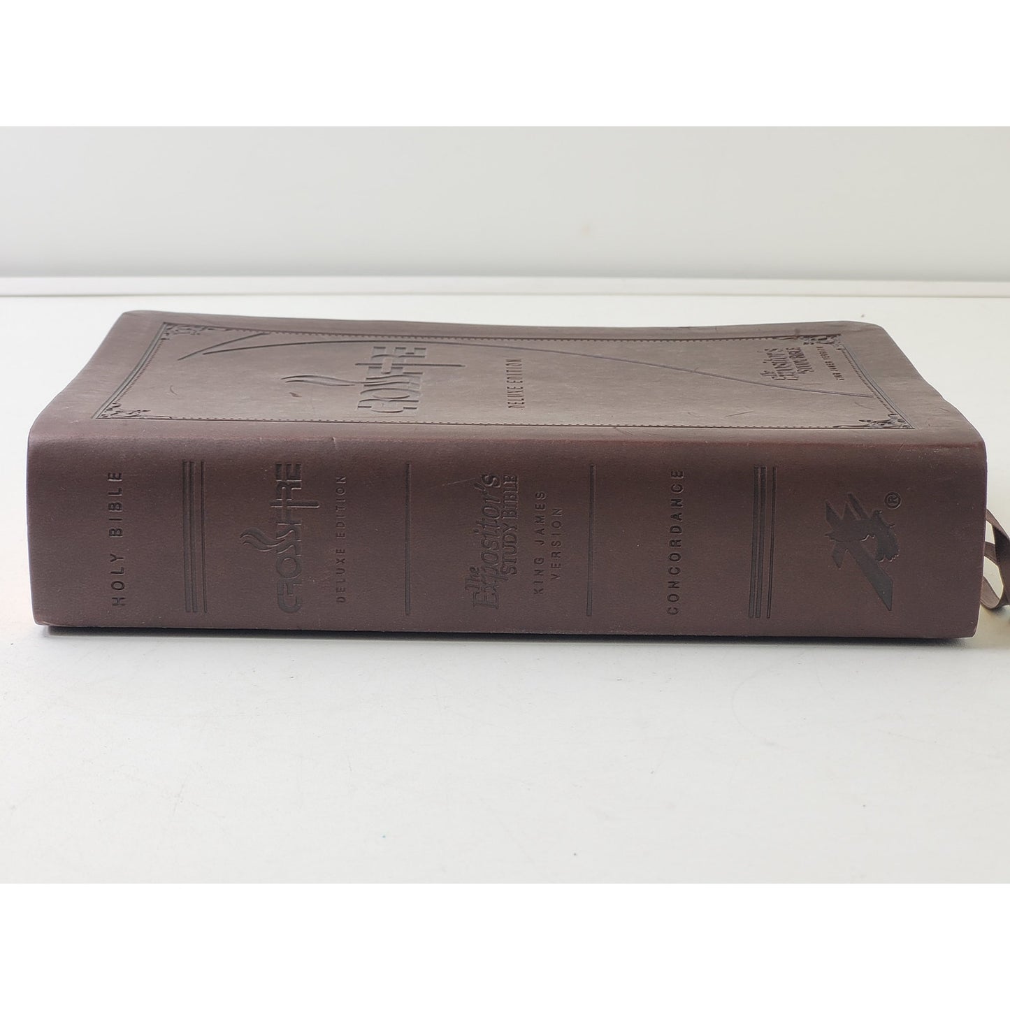 The Expositor's Study Bible Crossfire Deluxe Edition Brown Leather KJV Signed