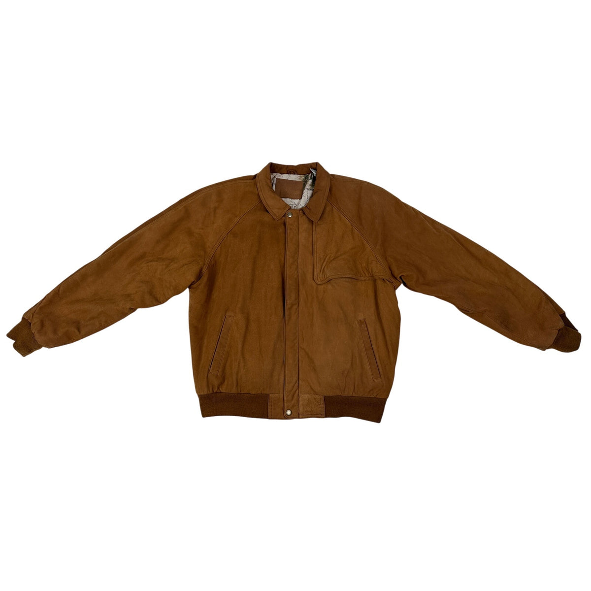 Vintage 90s Marlboro Adventure Team Leather Bomber Jacket Men's Sz M