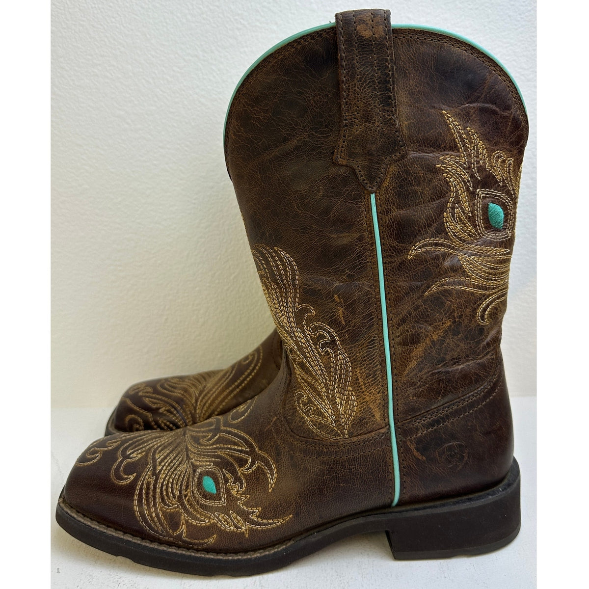 Ariat Women's Bright Eyes II Western Boots Weathered Brown Women's Sz 7.5