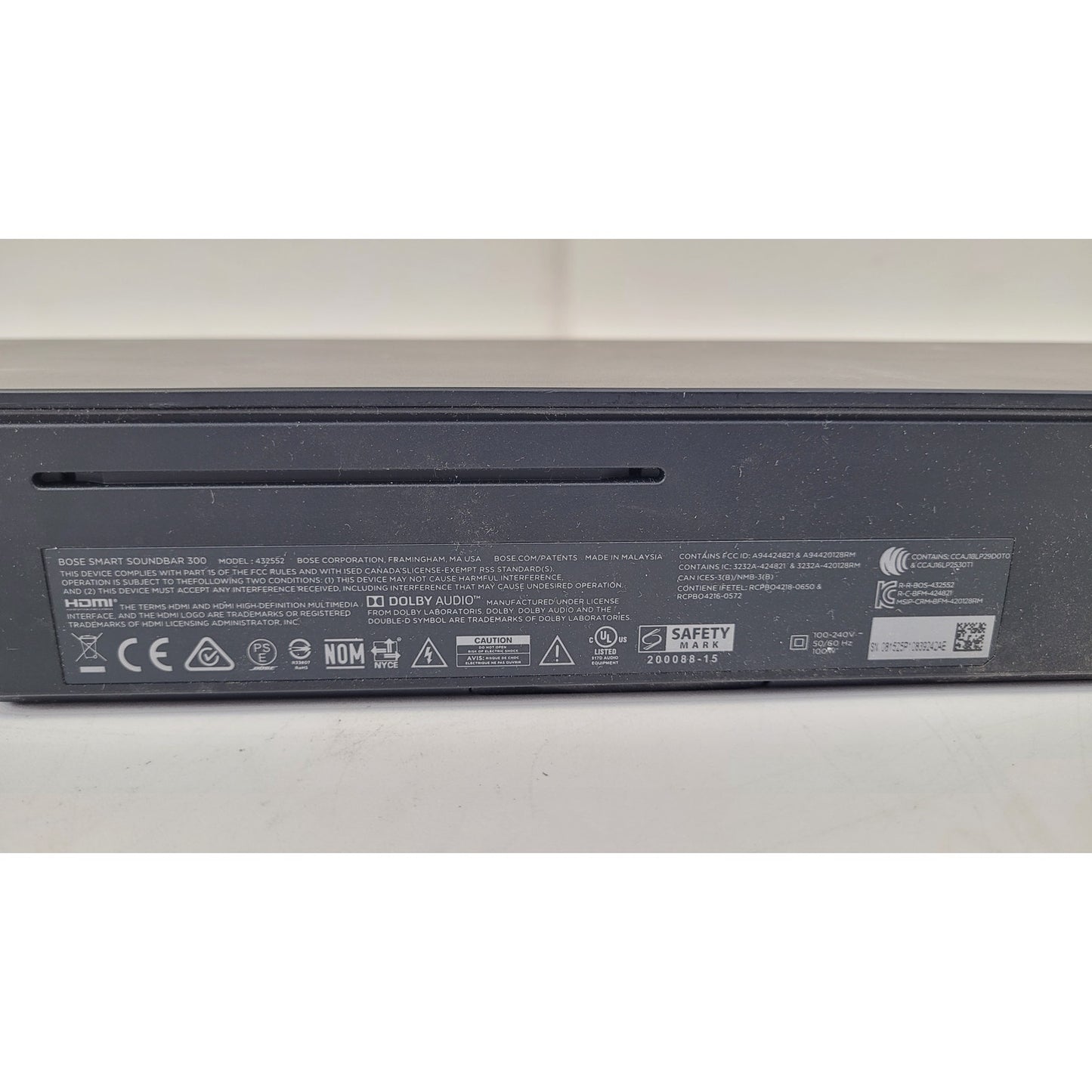 Bose Smart Soundbar 300 Home Theater Speaker Model 432552