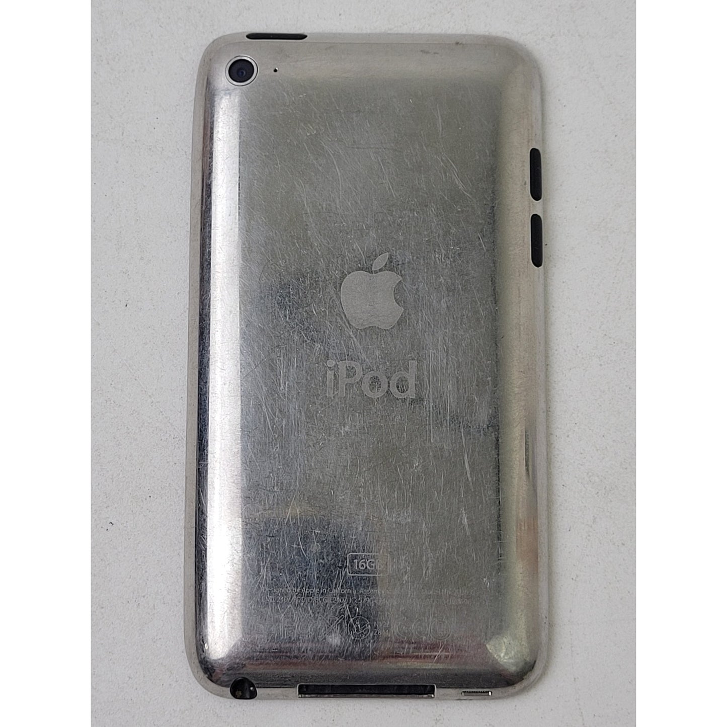 Apple iPod Touch 4th Generation Chrome & Black w Cable | Power Tested & Working