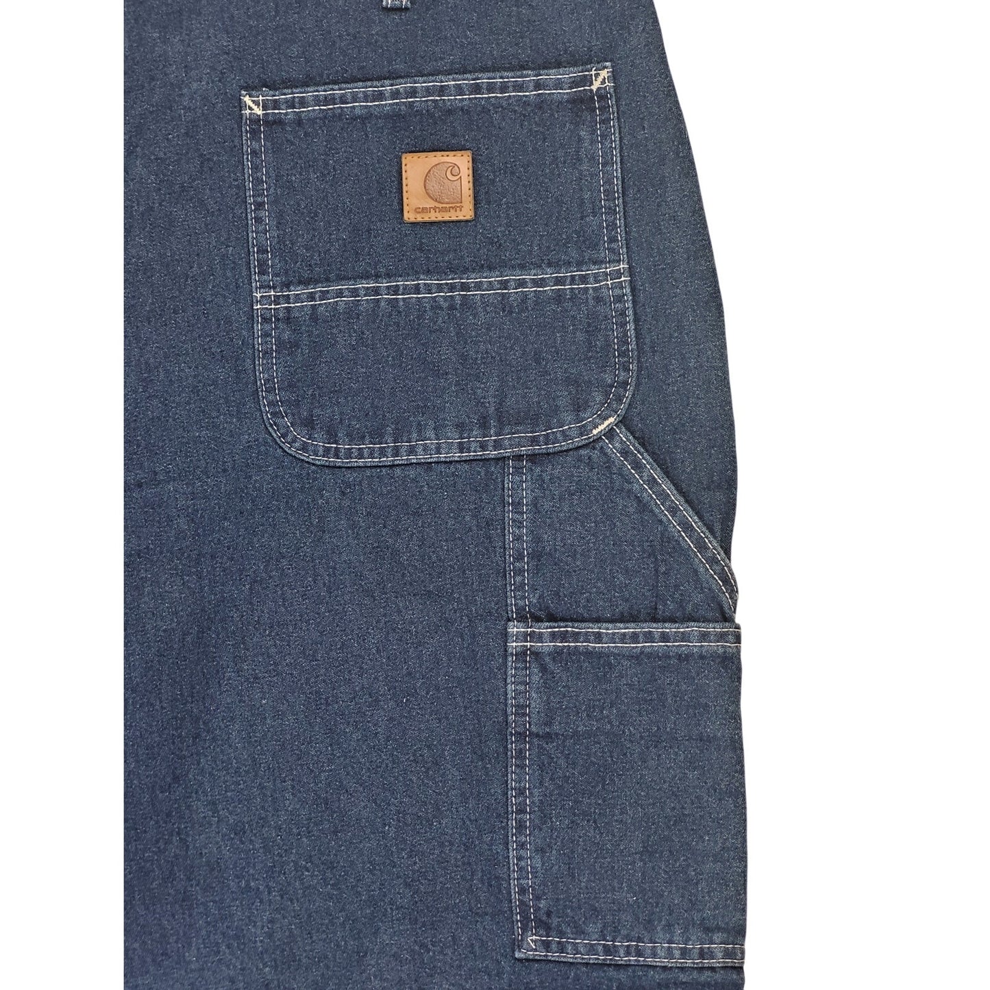 Carhartt B13 DST Loose Original Fit Work Dungaree Jeans Dark Wash Men's Sz 40x28