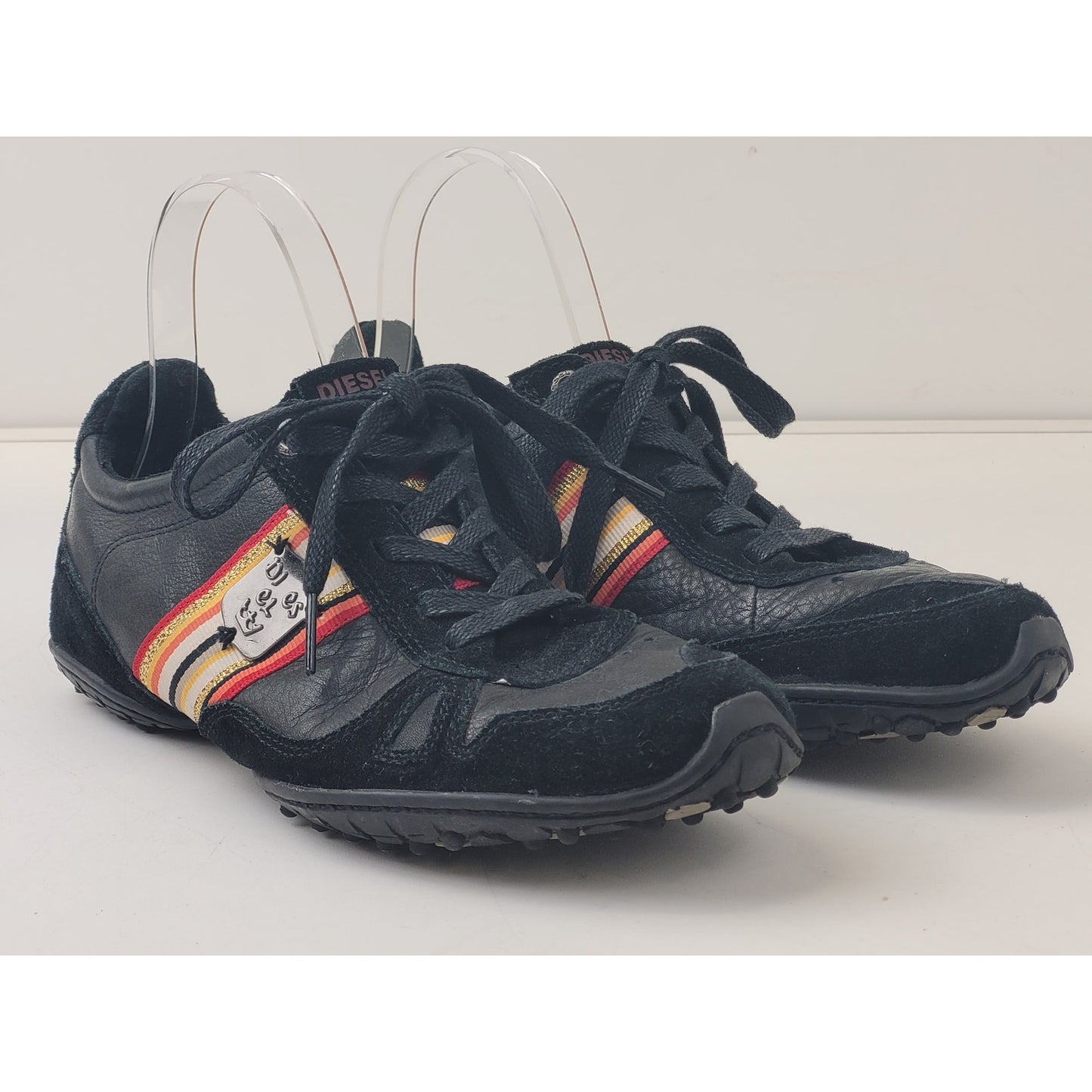 VTG Diesel Leather Suede Tennis Shoes Women's Sz 8.5