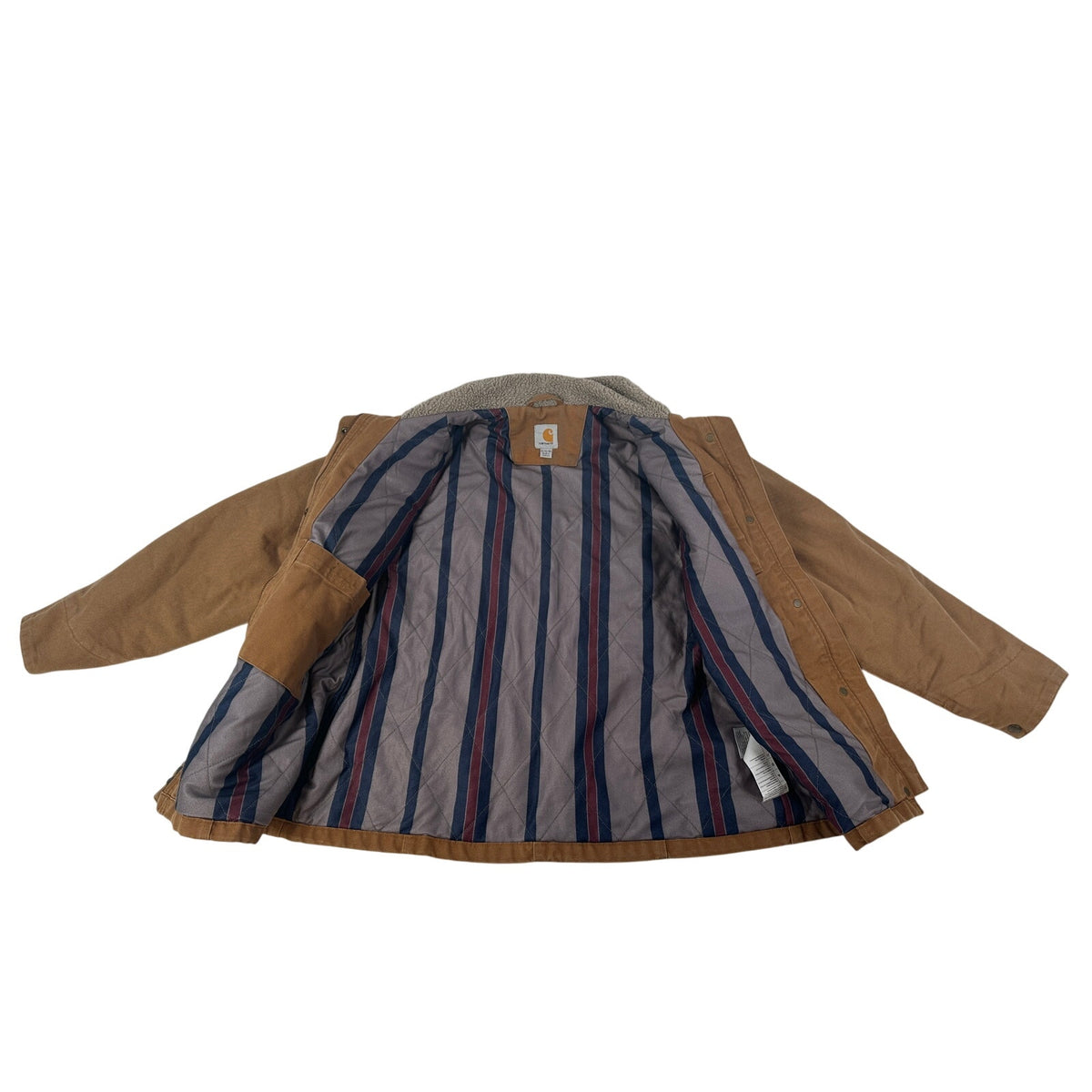 Carhartt Brown Weathered Duck Wesley Coat Women's Sz XL
