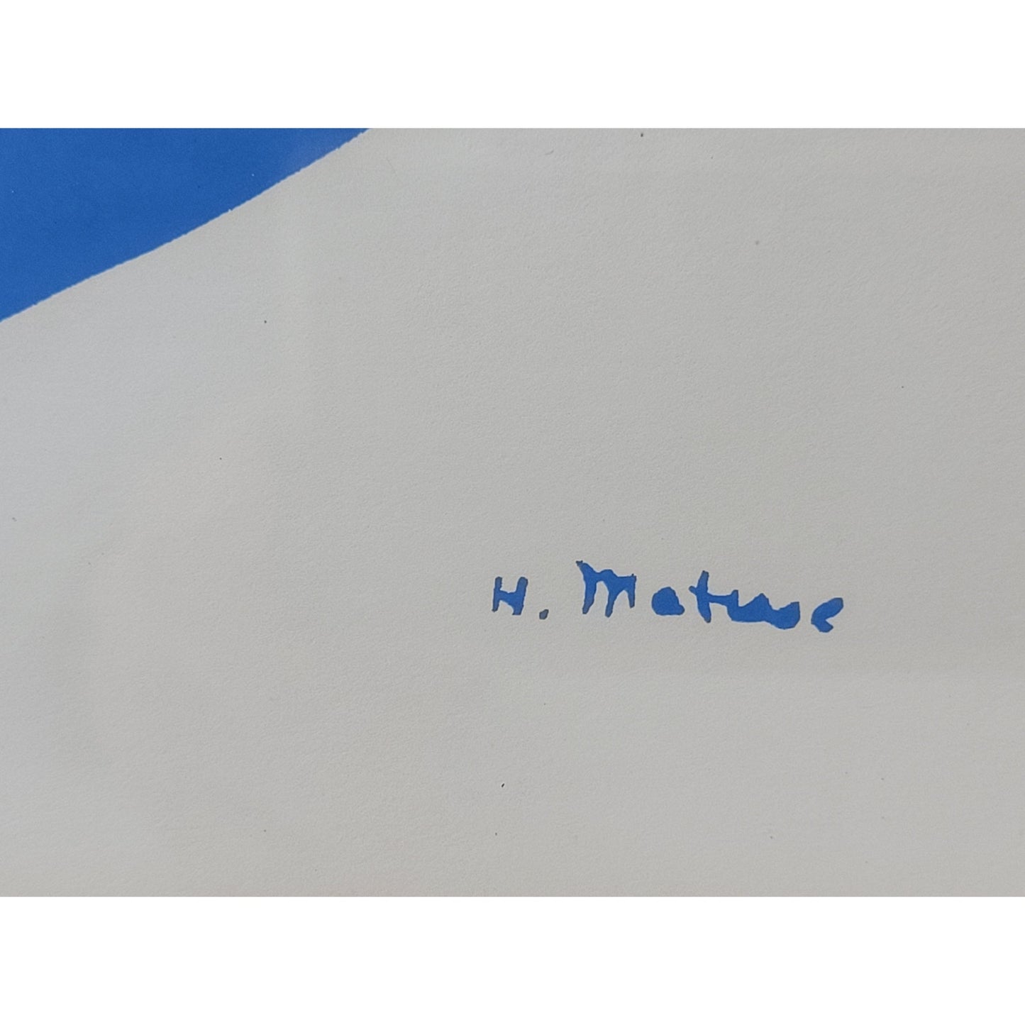 Silkscreen Reproduction of Henri Matisse "NUDE" Print