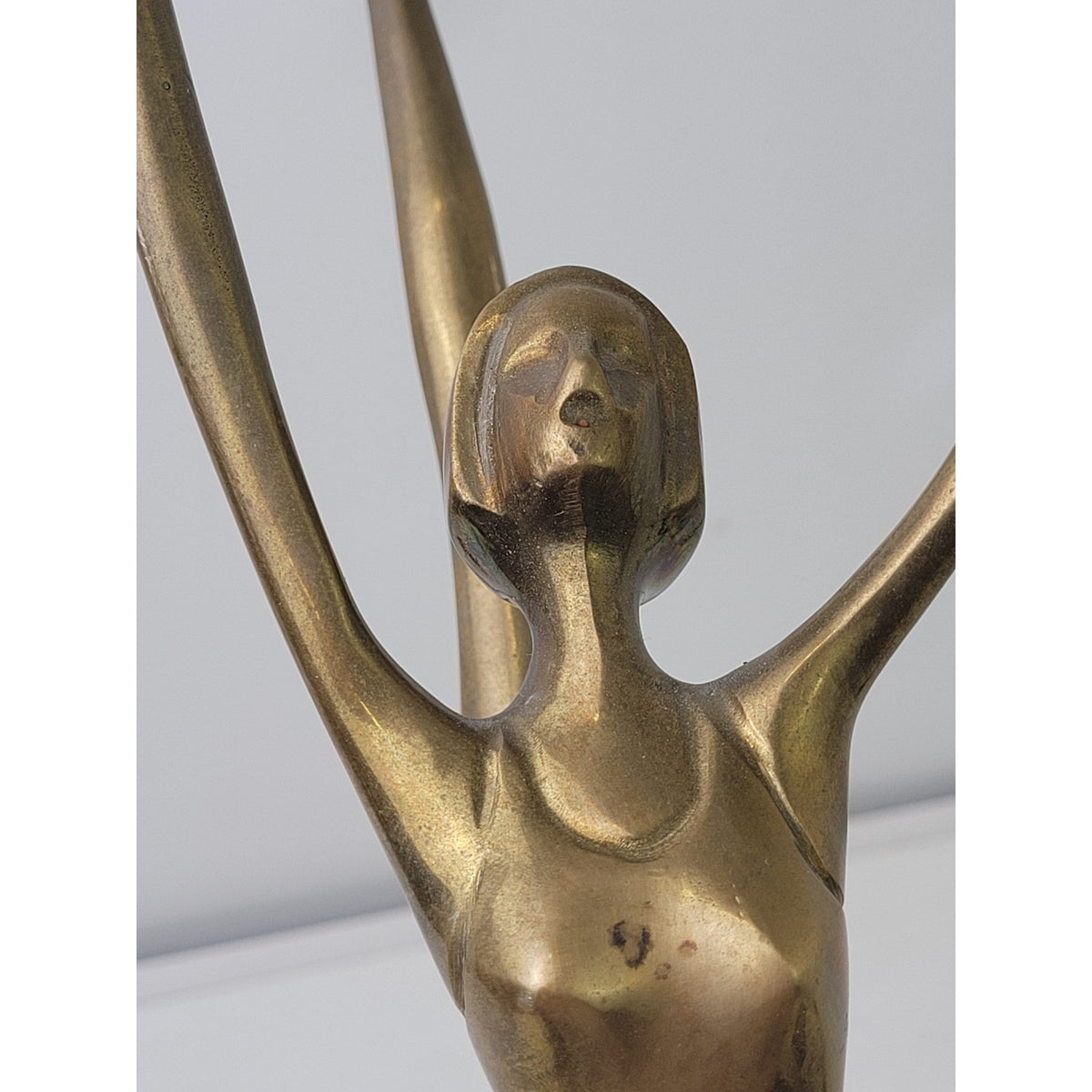 VTG Mid-Century Modern Brass Ballerina Figurine Sculpture | 17.5" Tall