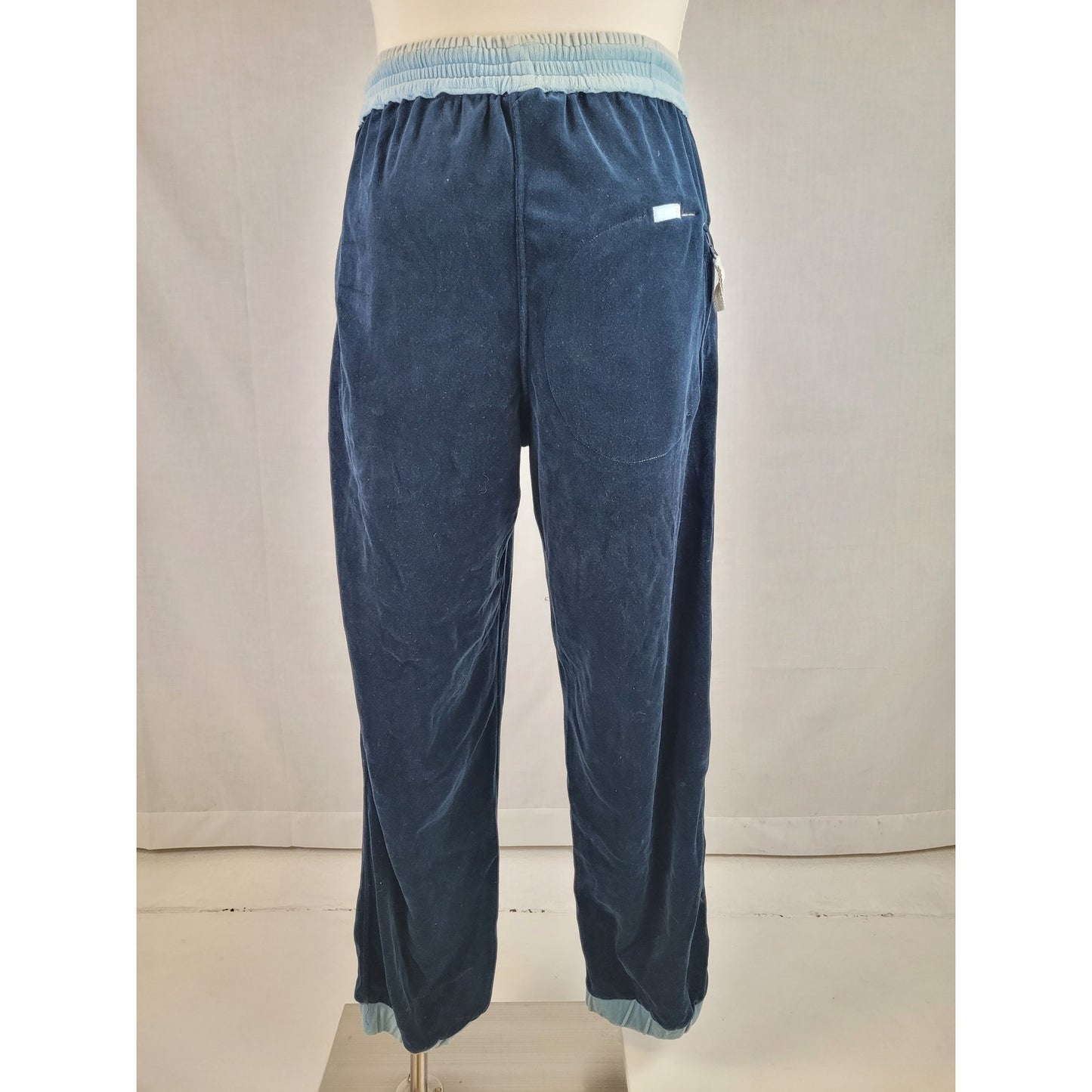 Vintage Platinum Fubu Muhammad Ali Tracksuit Set Navy Blue Velour Men's Sz L