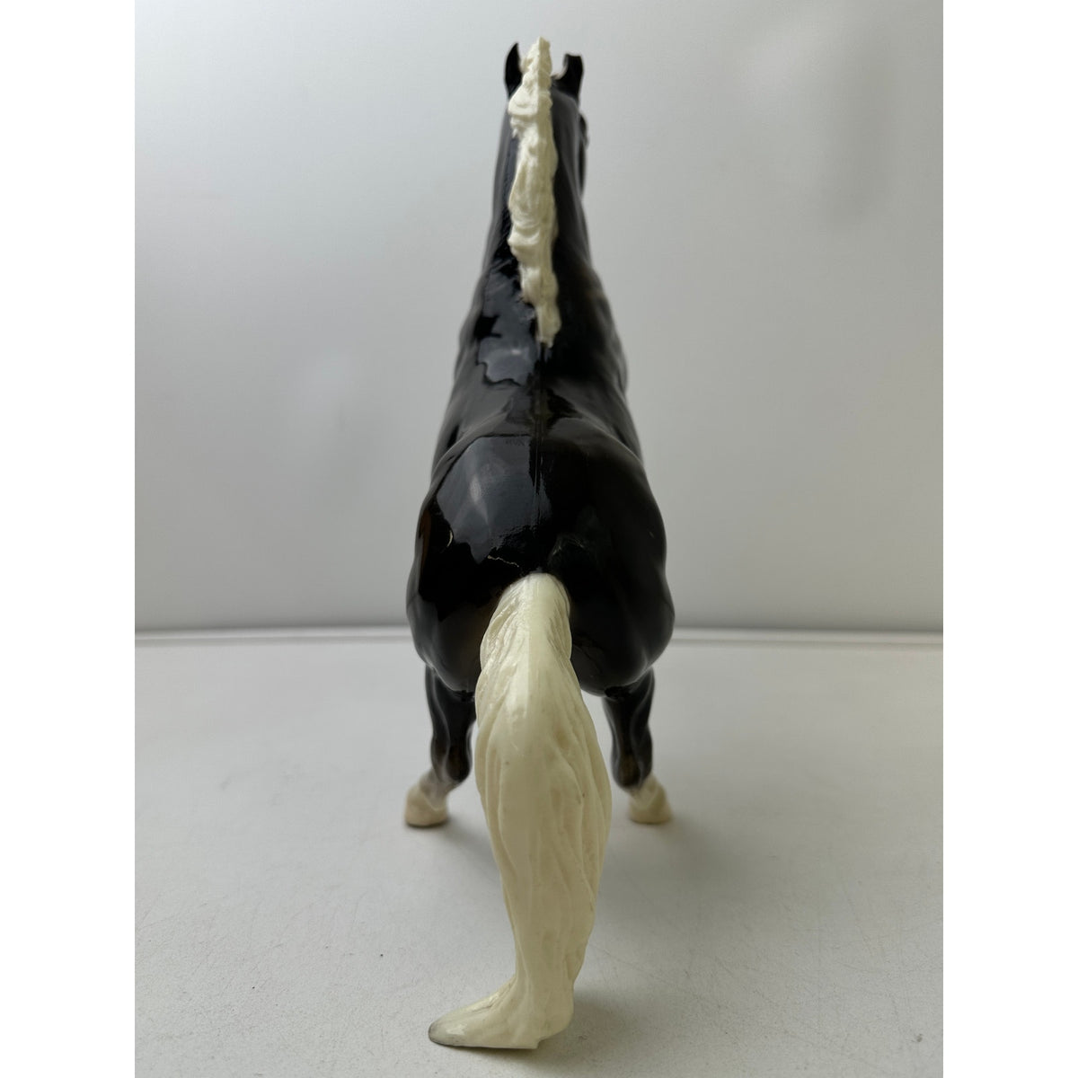 Vintage Breyer "King" Fighting Stallion #34 Glossy Charcoal Figurine