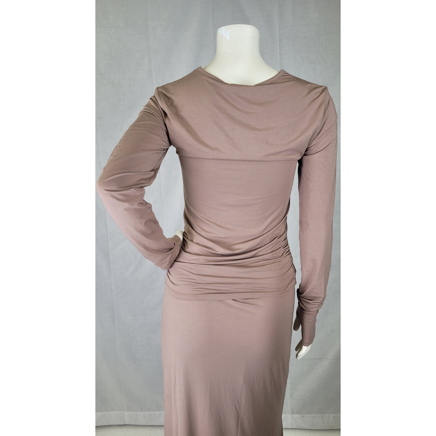 Splendid SunSoft UPF 50+ Midi Skirt & Long Sleeve Tee Set Sz M NWT