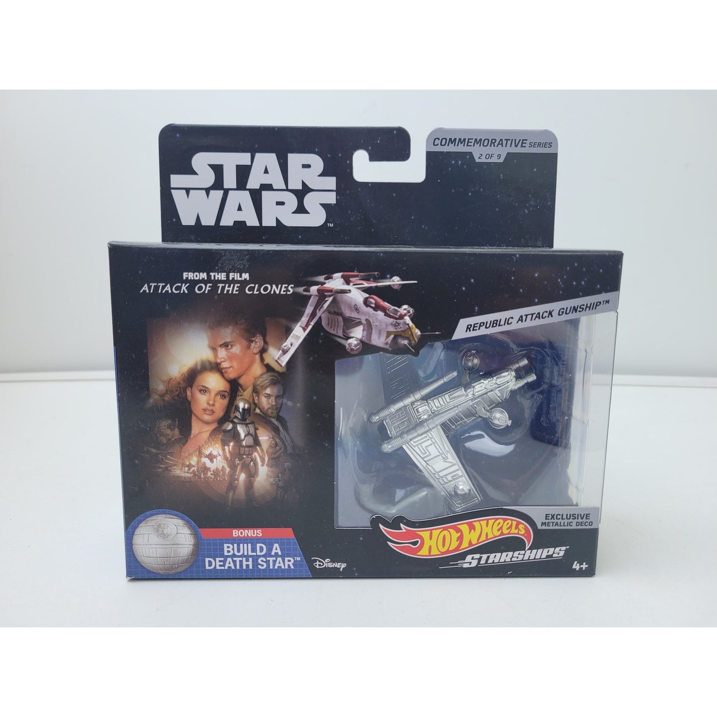 Hot Wheels Star Wars Commemorative Silver Series Set of 9 Diecast Starships NIP